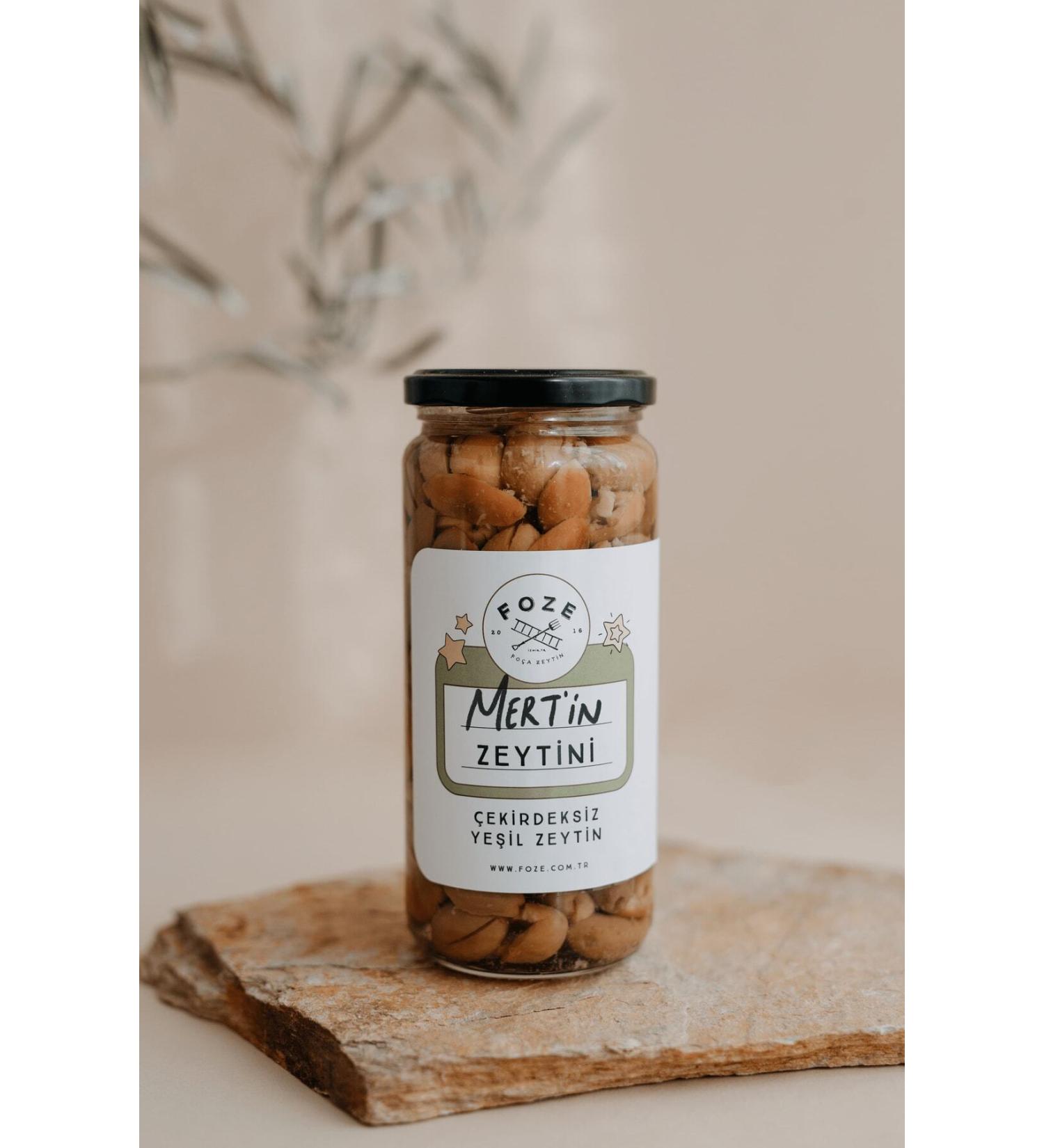 Foze Pitted Children Olives - Green 300 Gr