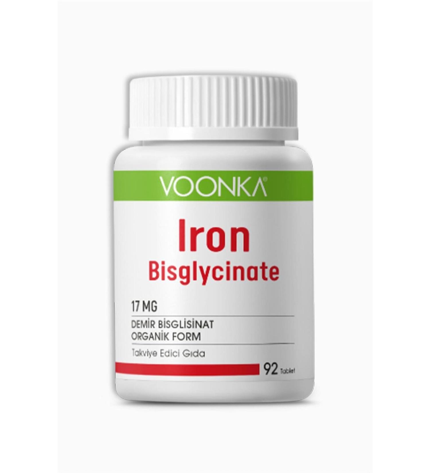 Voonka Iron Bisglycinate 90 Tablets