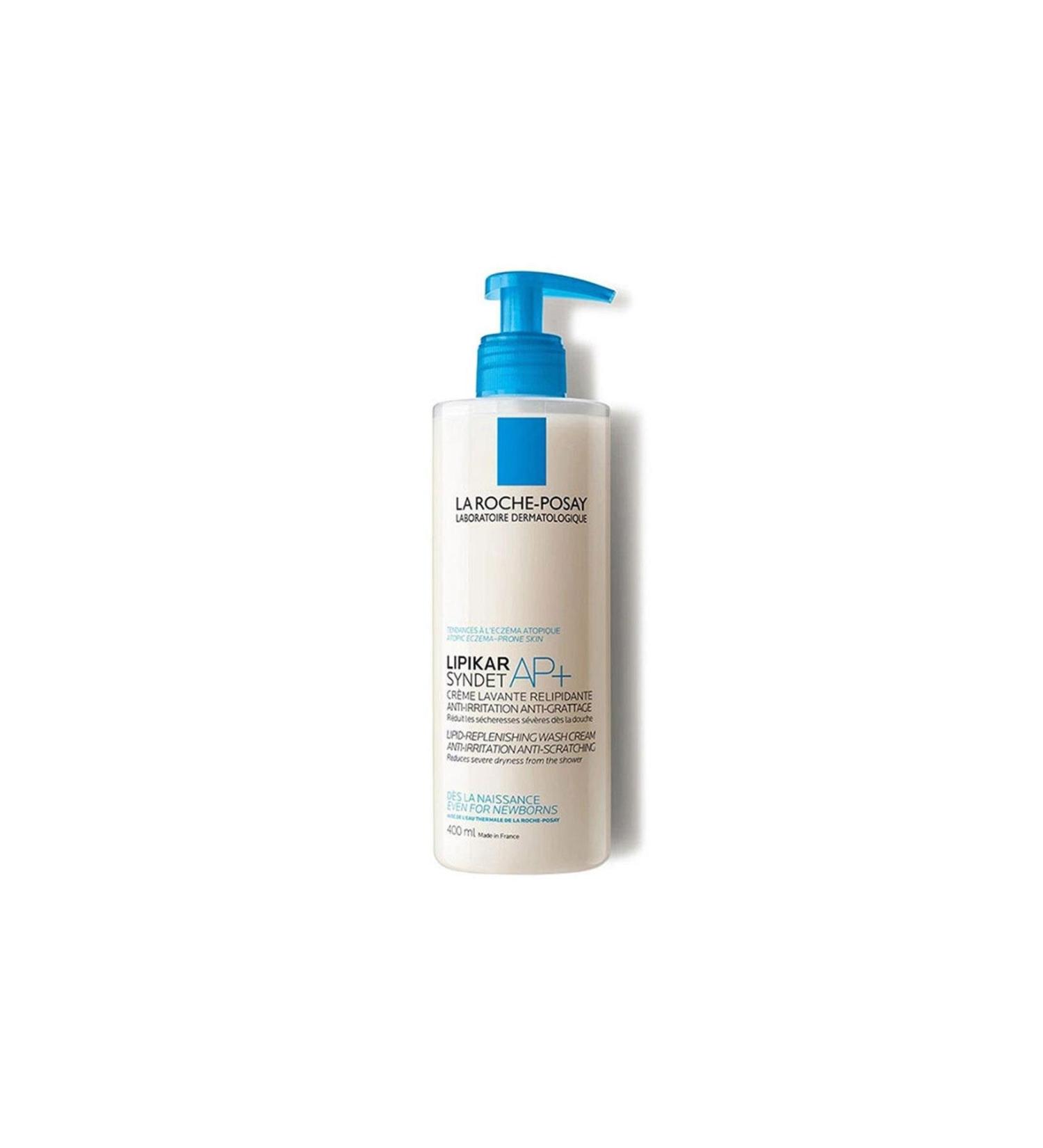 La Roche Posay Lipikar Syndet AP+ Skin and Body Wash Gel for Atopic Skin for the Whole Family 400 ml