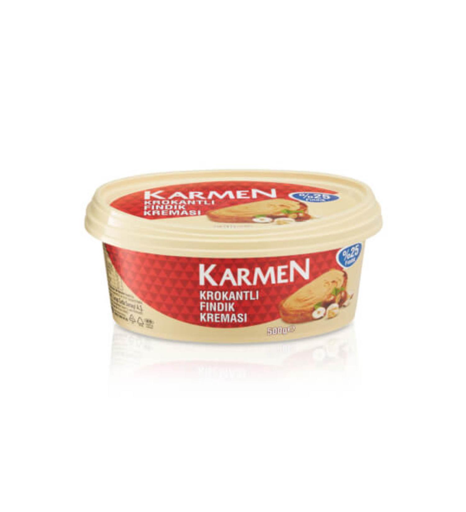 Karmen 2 PCS Croquant Hazelnut Cream 500 Gr