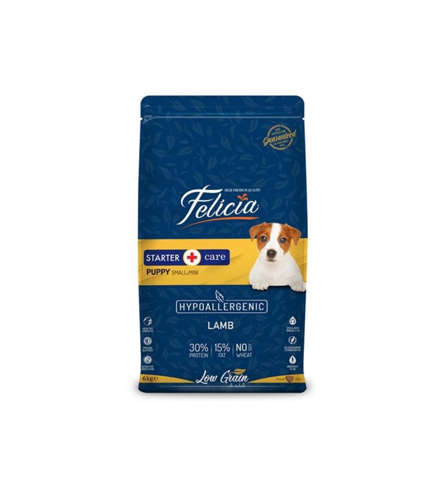 felica Felicia Hypoallergenic Lamb Meat Small Breed Puppy Food 6 Kg
