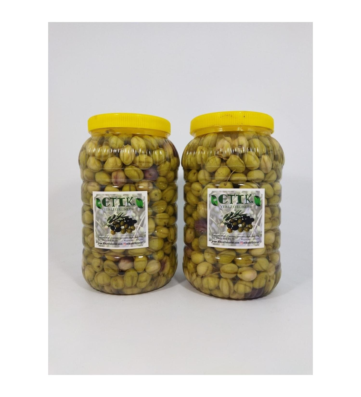 ethical local products Mudanya Type Green Sliced Sweet Olives 2 Pack 3 Kg 3 Kg
