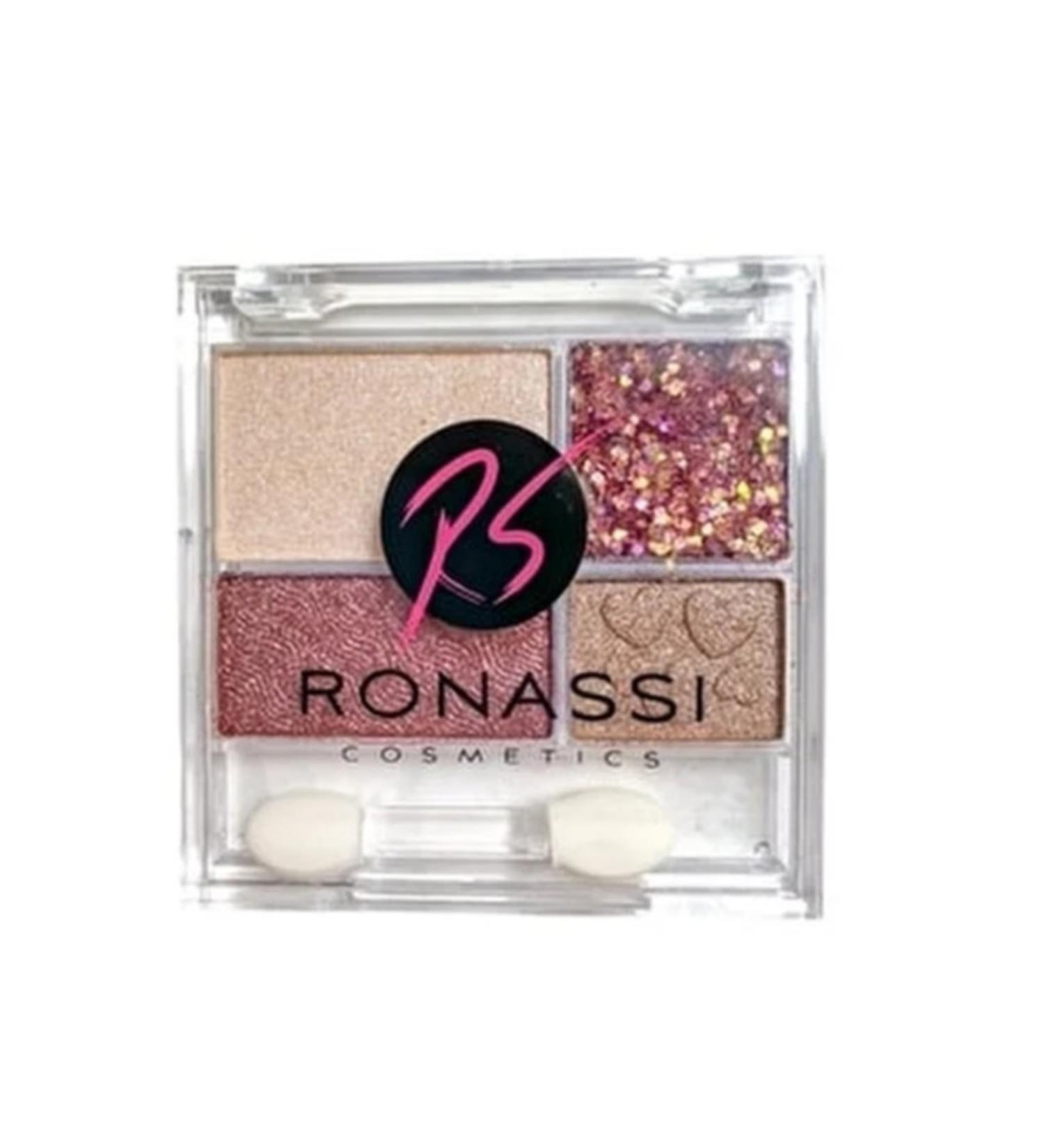 RS Ronassi Cosmetics 4-Pack Glittery Glittery Eyeshadow Palette