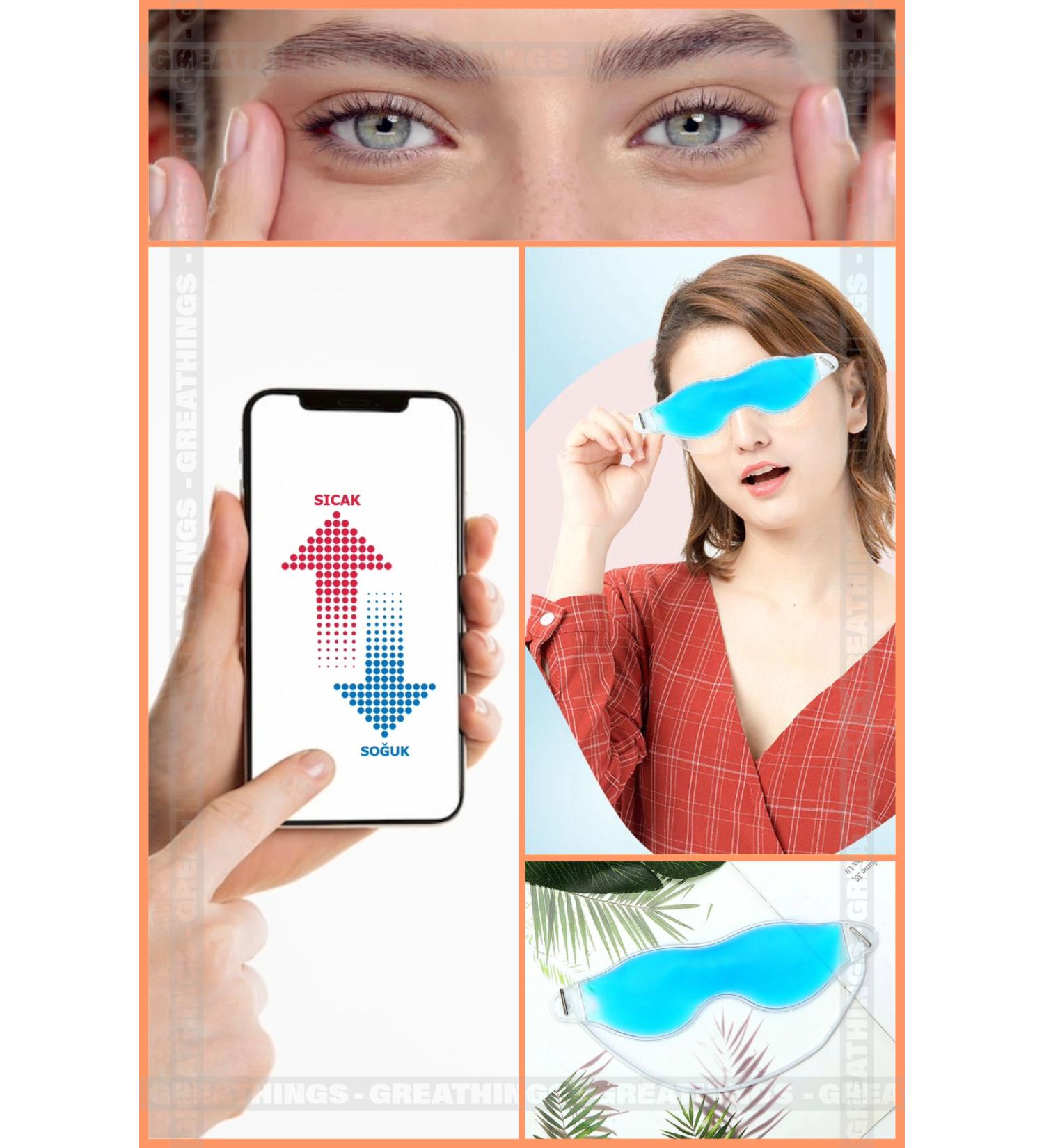 Greathings Under Eye Light Mask Hot/Cold Usable Gel Eye Mask - Buy Online on GoSupps.com