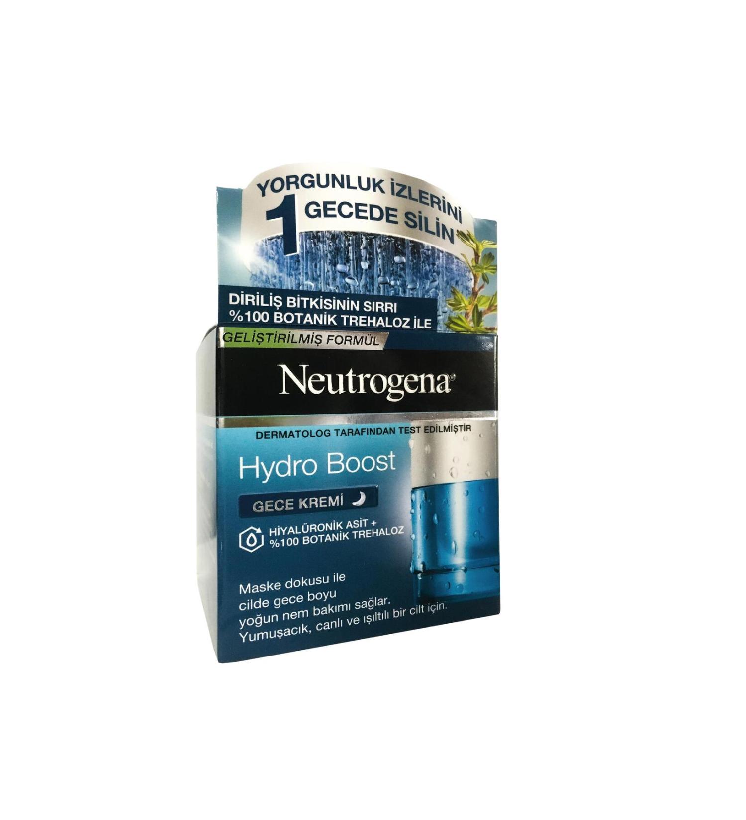 Neutrogena Hydro Boost Hyaluronic Acid Botanical Trehalose Night Cream 50 ml