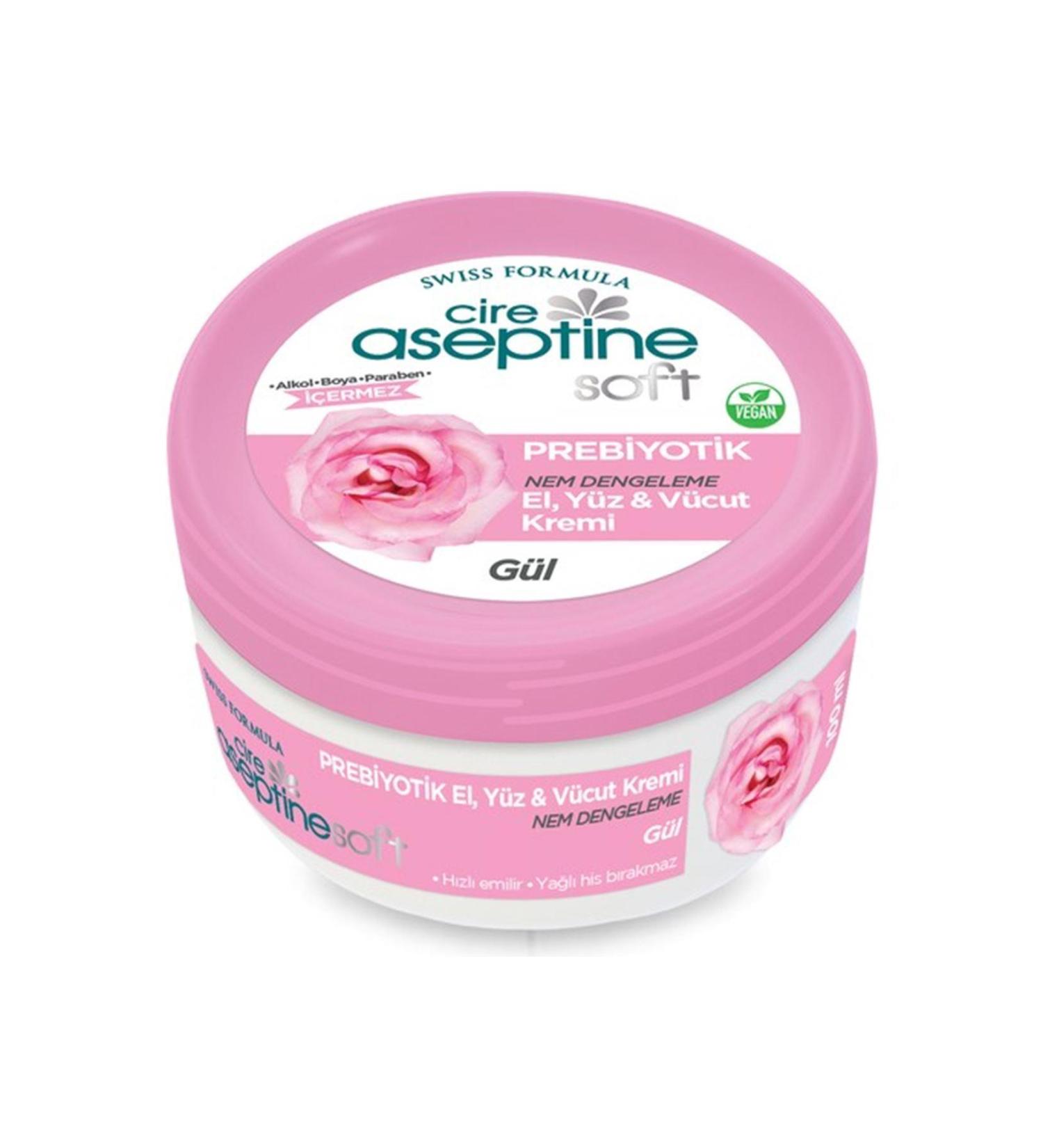Cire Aseptine Soft Rose Prebiotic Moisturizing Cream 200 ml