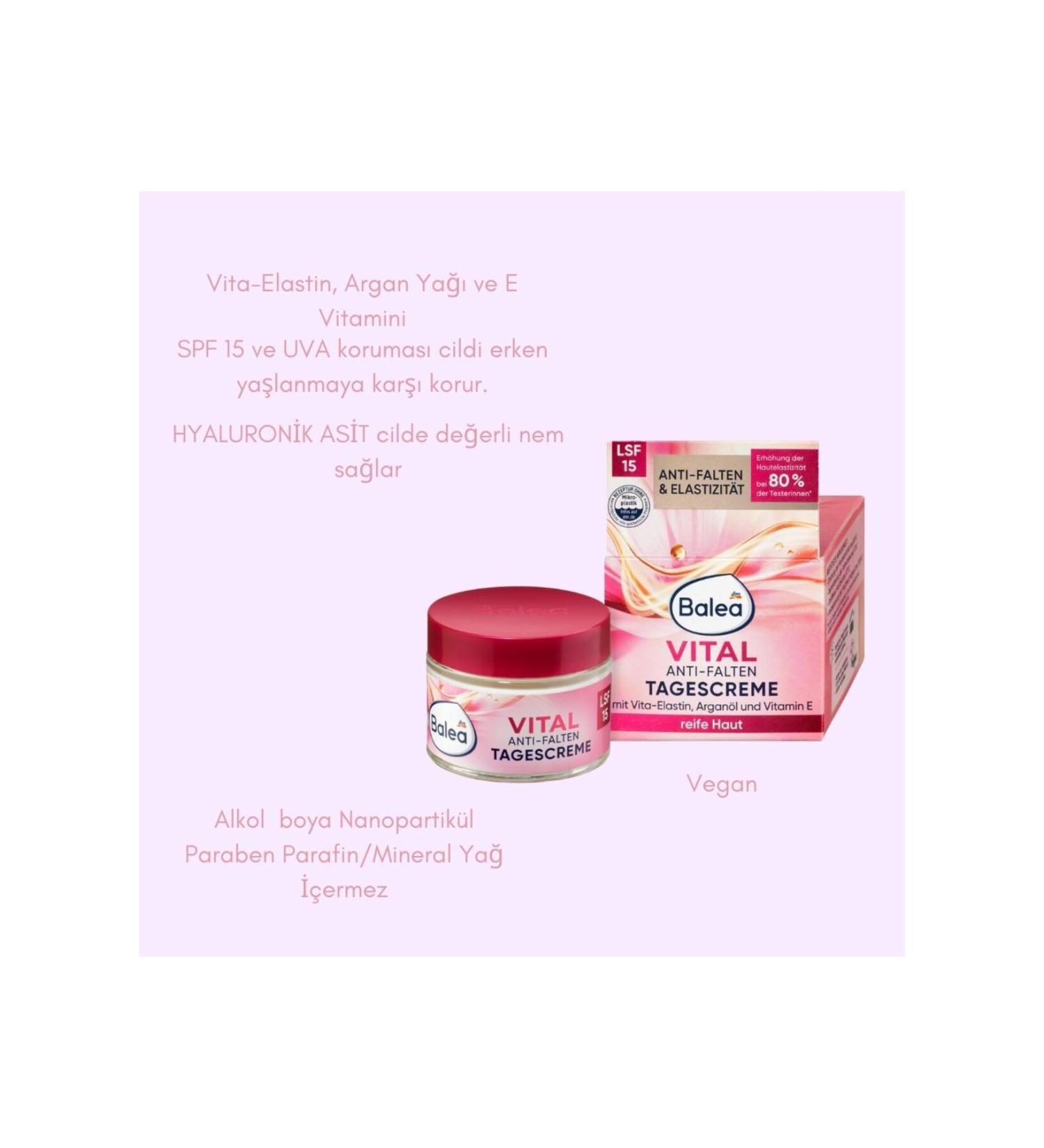 BALEA VITAL ANTI-WRINKLE DAY CREAM 50 ML GERMAN QUALITY