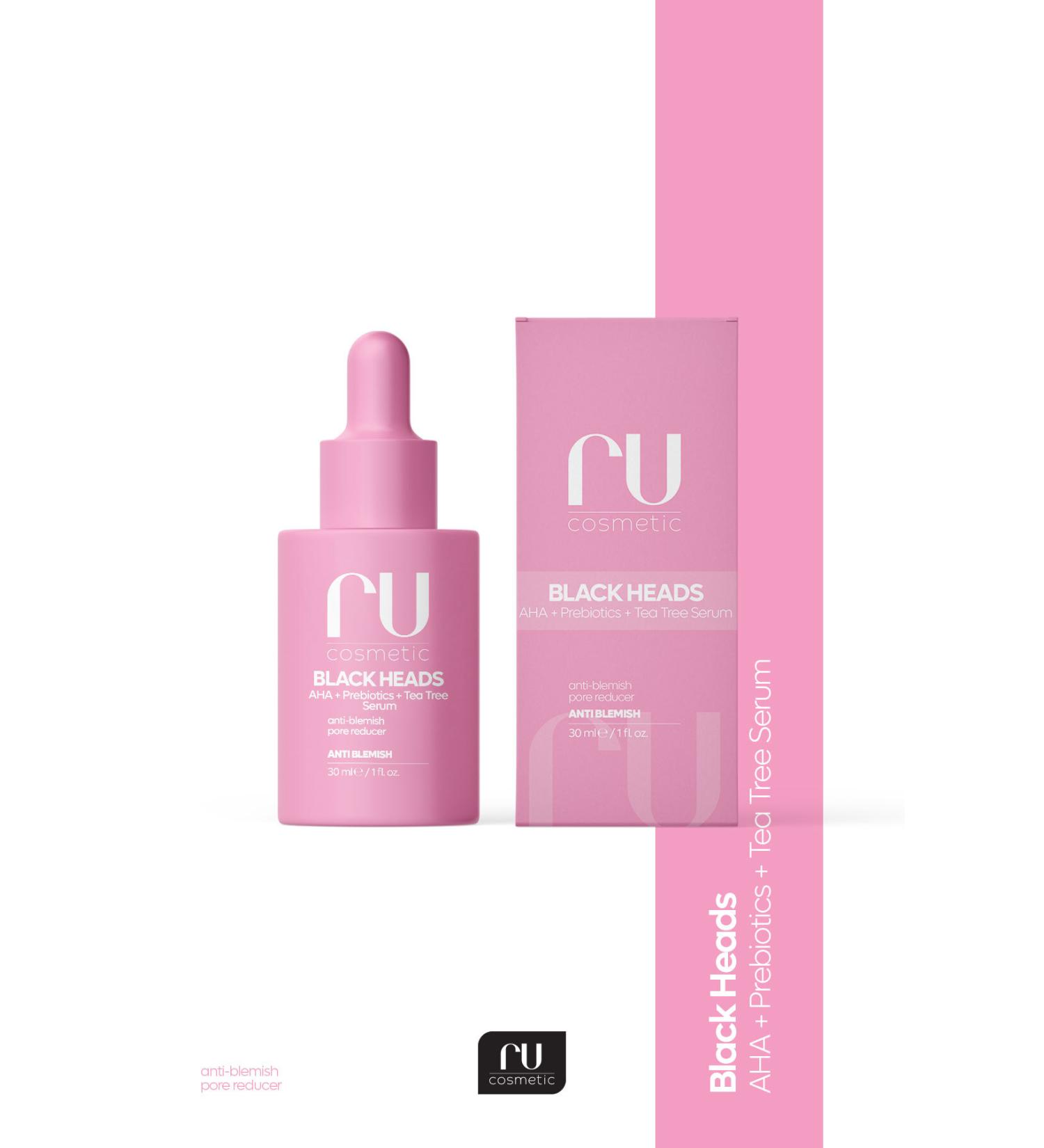 ru cosmetic Blackheads and Acne Alpha Arbutin Prebiotics Accacia Collagen Skin Care Serum 30 ml