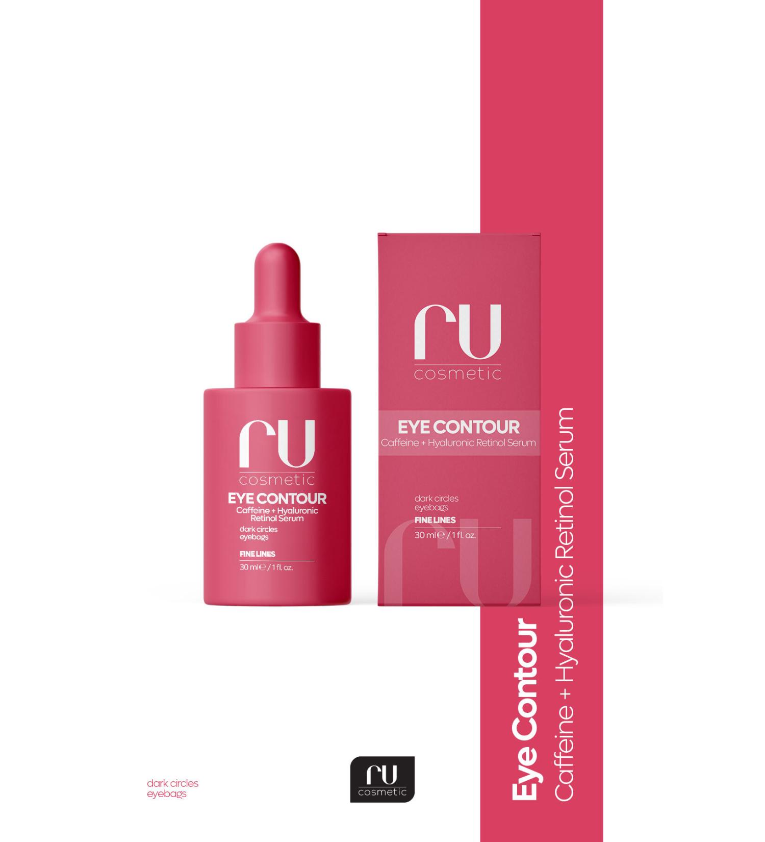 ru cosmetic Under Eye Serum Under Eye Dark Circles Crow's Feet Caffeine Hyaluronic Acid Moisturizing Lightening 30 ml - Buy Online on GoSupps.com