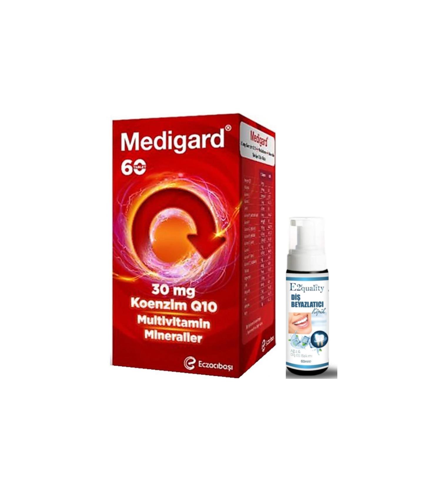 MED GARD Medigard Vitamin Mineral Complex CoQ10 60 Tablets - Teeth Whitening Foam