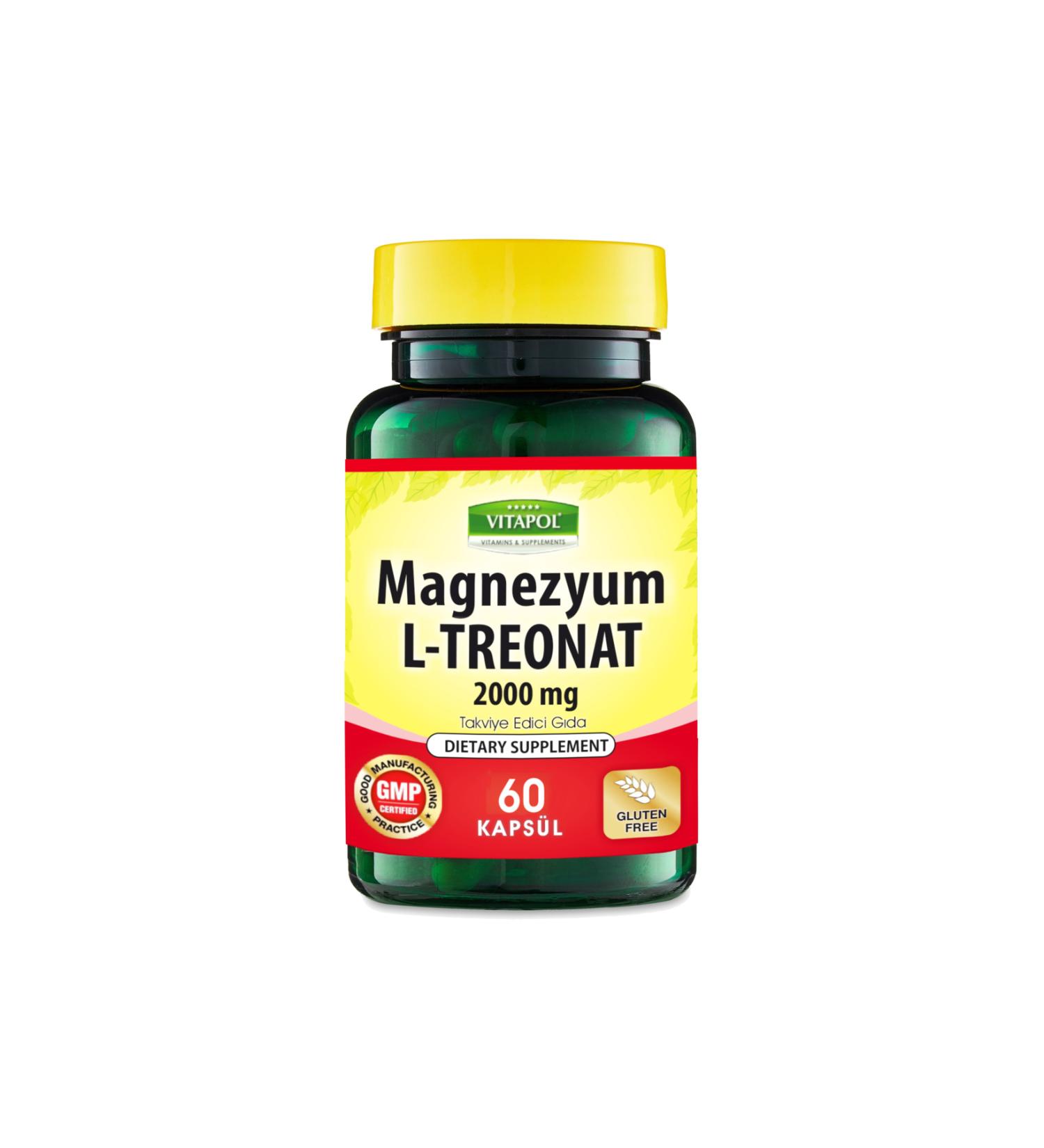 Vitapol Magnesium L-Threonate 60 Vegan Capsules
