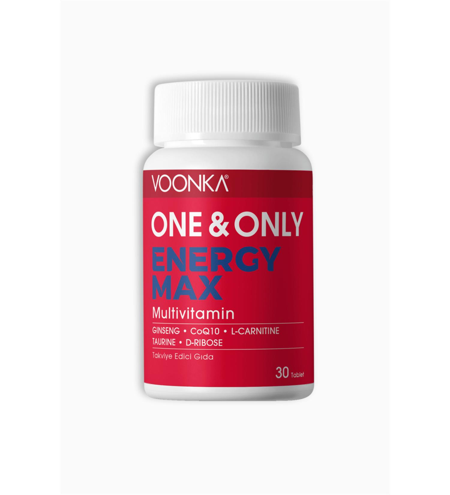 Voonka One & Only Energy Max Multivitamin 30 Tablets