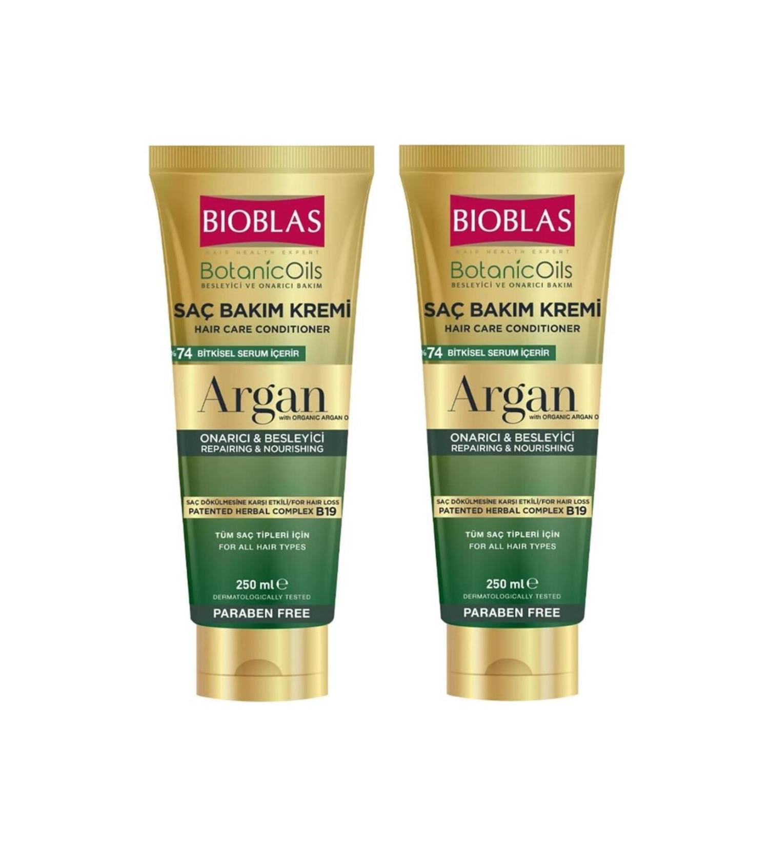 Bioblas Botanic Oils Argan Oil Hair Care Cream 250 Ml 2 Pieces
