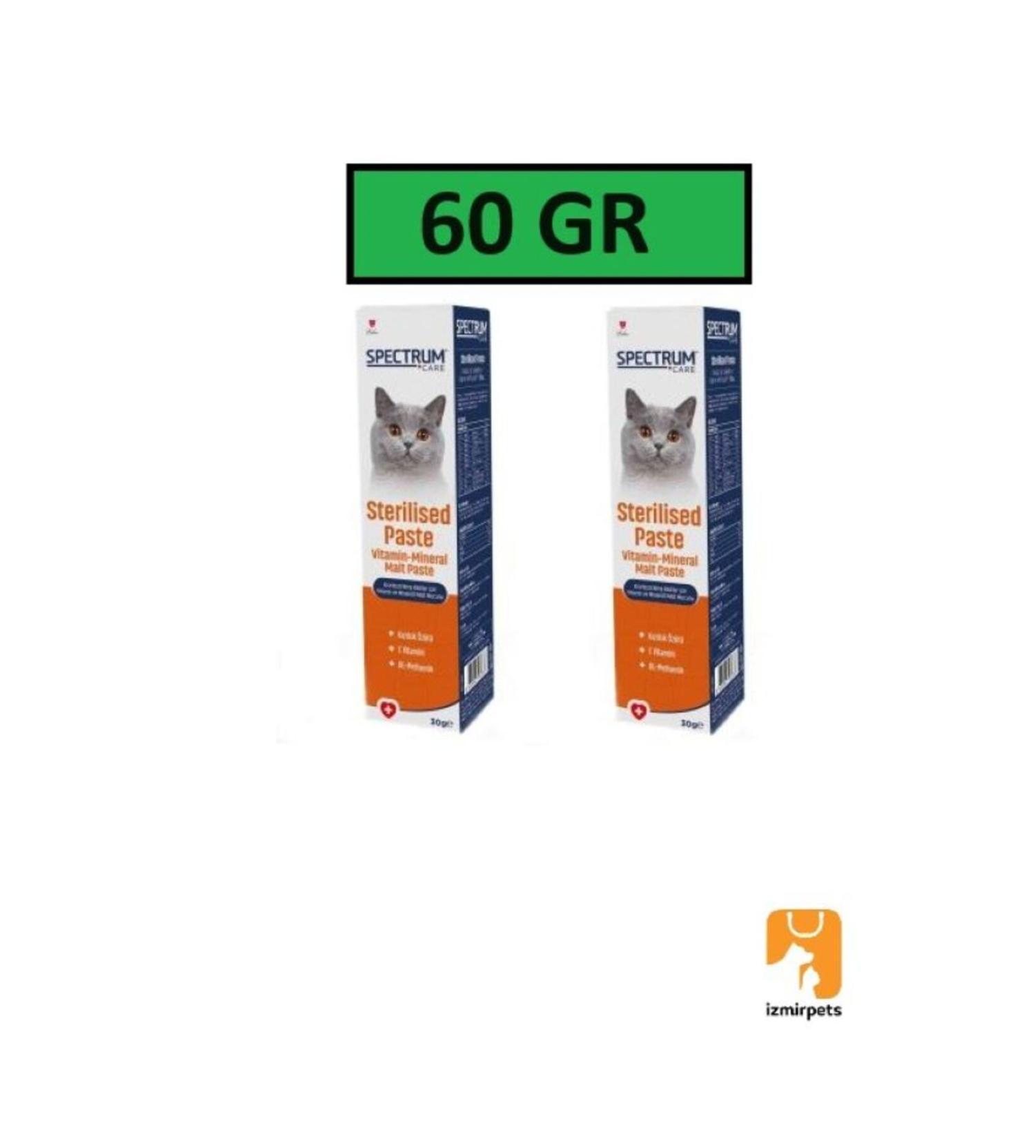 Spectrum Vitamin and Mineral Malt Paste for Sterilized Cats 30gr X 2 PCS