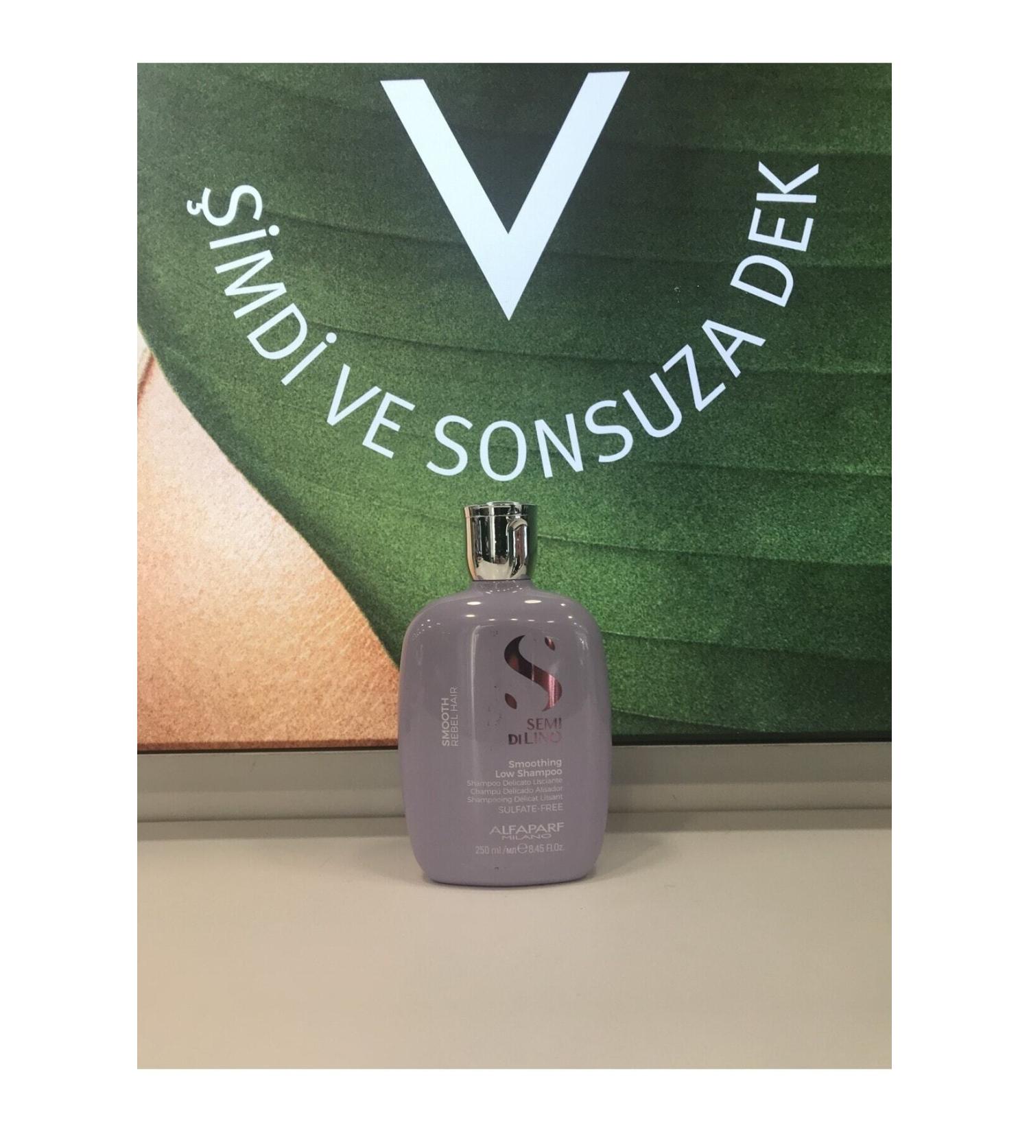 Alfaparf Semi Di Lino Smooth Rebel Hair Smoothing Low Sulfate-Free Shampoo 250ml KEYKUAFORR555