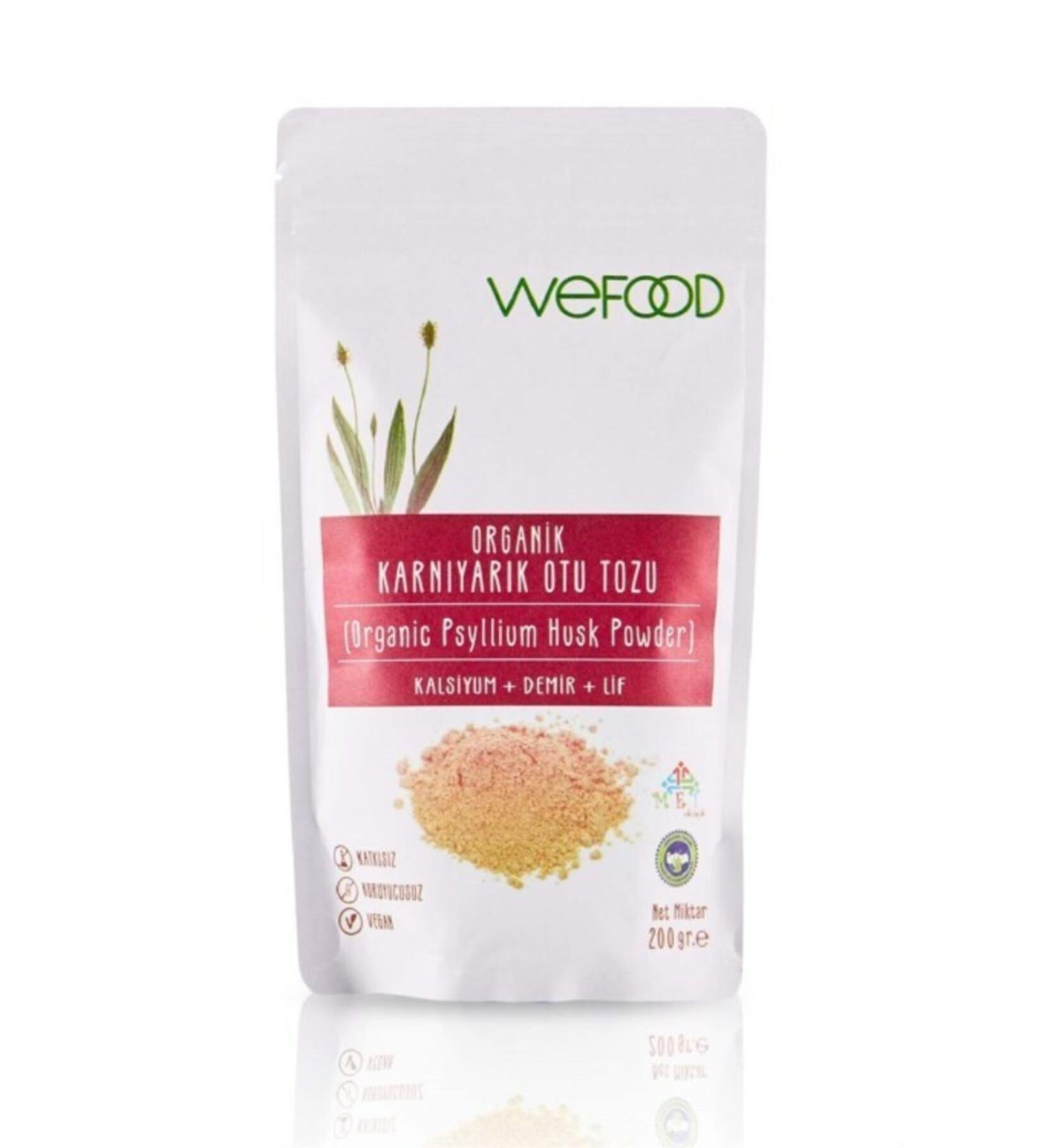 Wefood Gluten-Free Vegan Additive-Free Psyllium Powder 200 gr