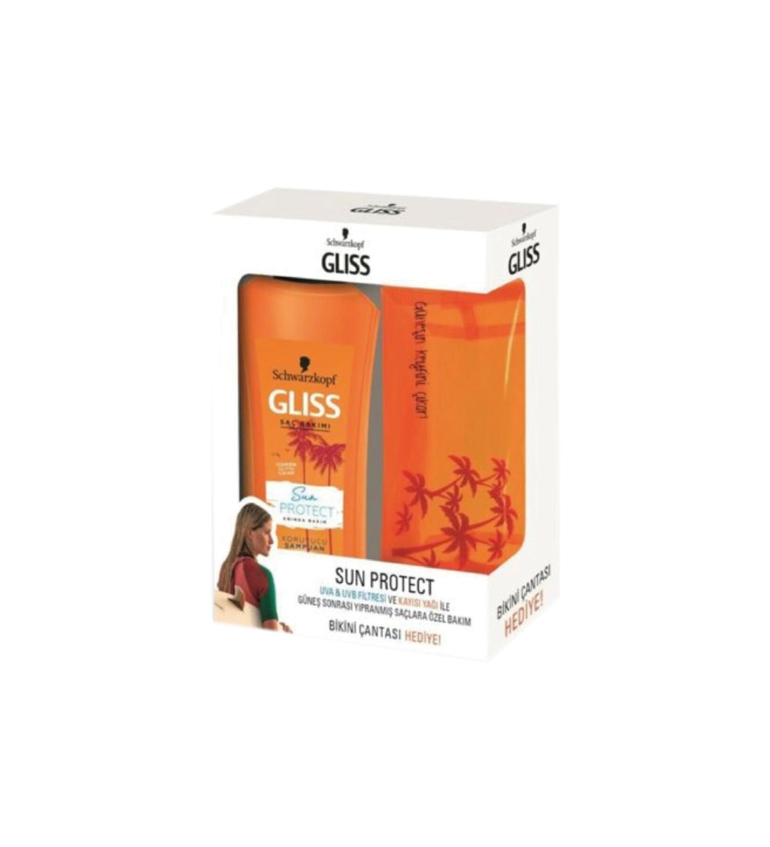 Gliss Sun Protect Shampoo 525 ml + Gift Bag
