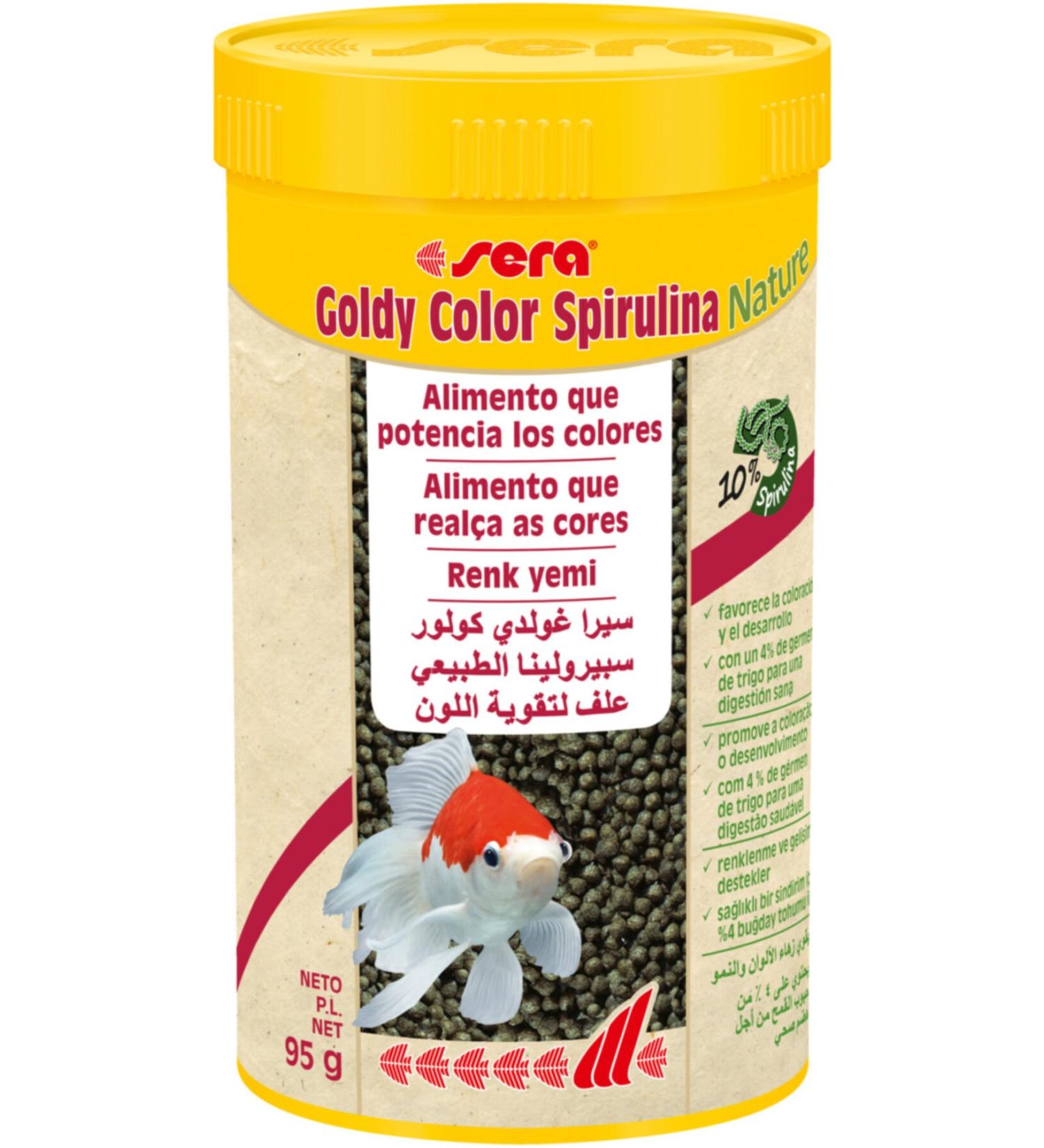 Sera Goldy Color Spirulina Nature (GOLDFISH COLOR FOOD) 250ml -95gr