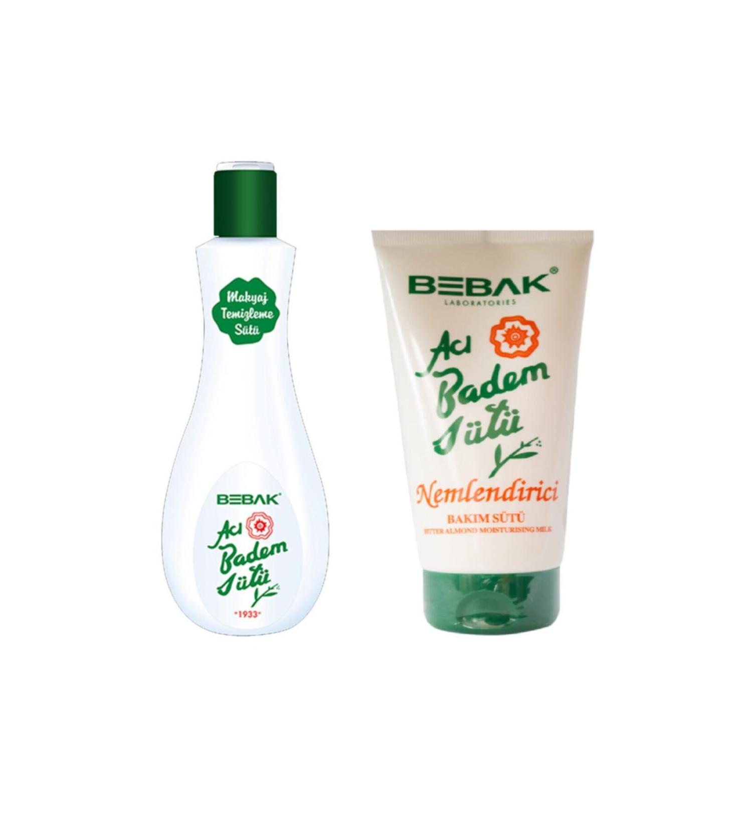 Bebak Set Moisturizing Care Milk 175 ml + Bitter Almond Milk 215 ml