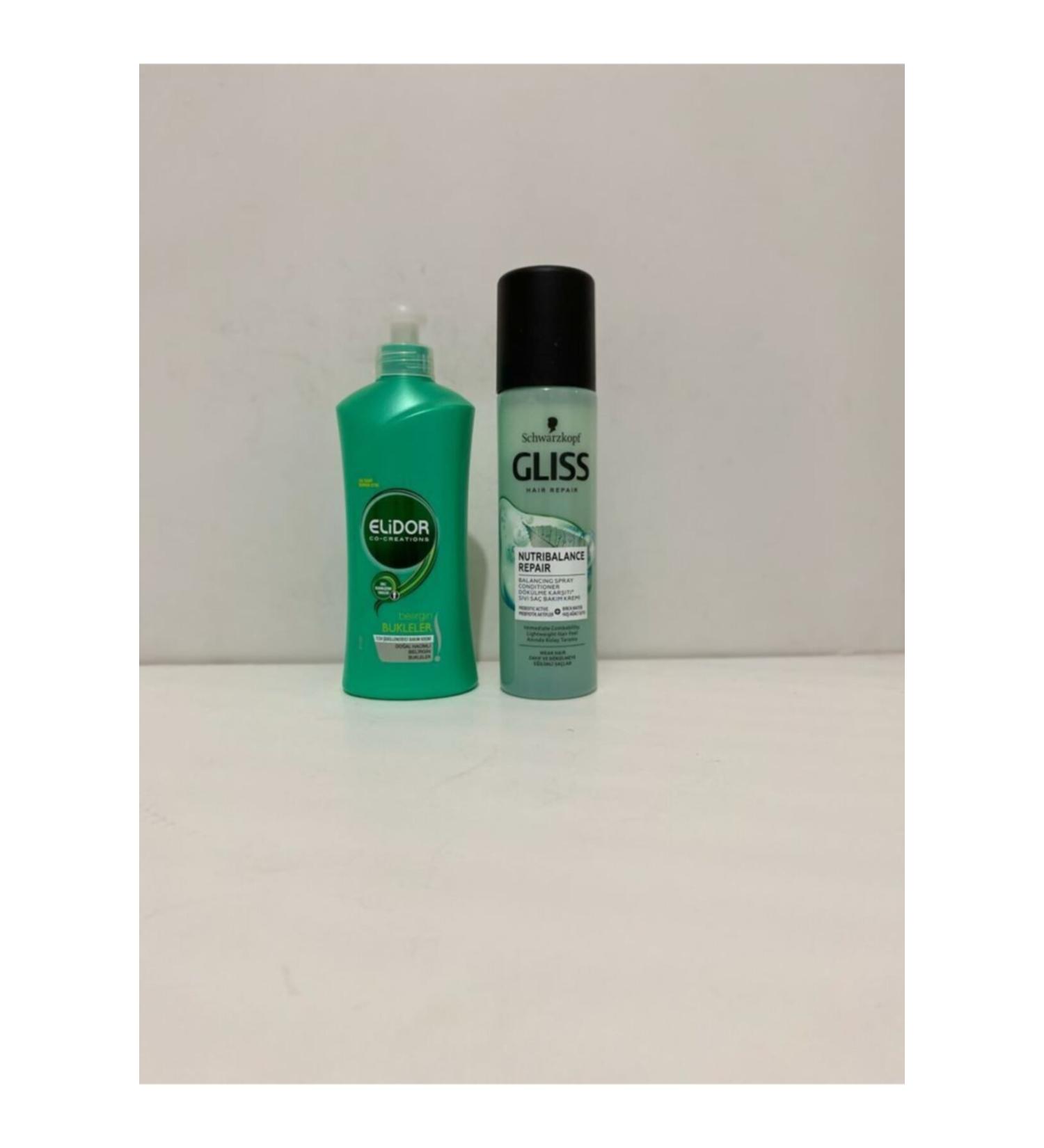 Buy Elidor 7/24 Curl Defining Cream and Get Gliss Nutribalance Liquid Hair Cream as a Gift