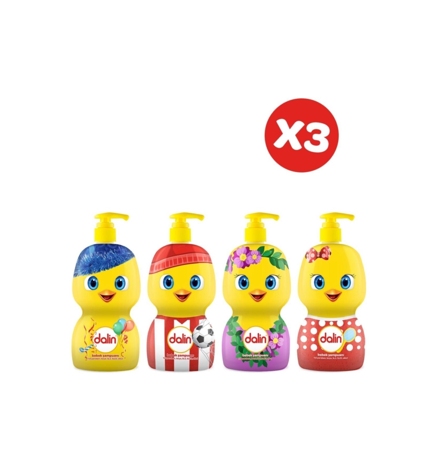 Dalin Have Fun & Learn Shampoo 500 ml X 3 Pcs