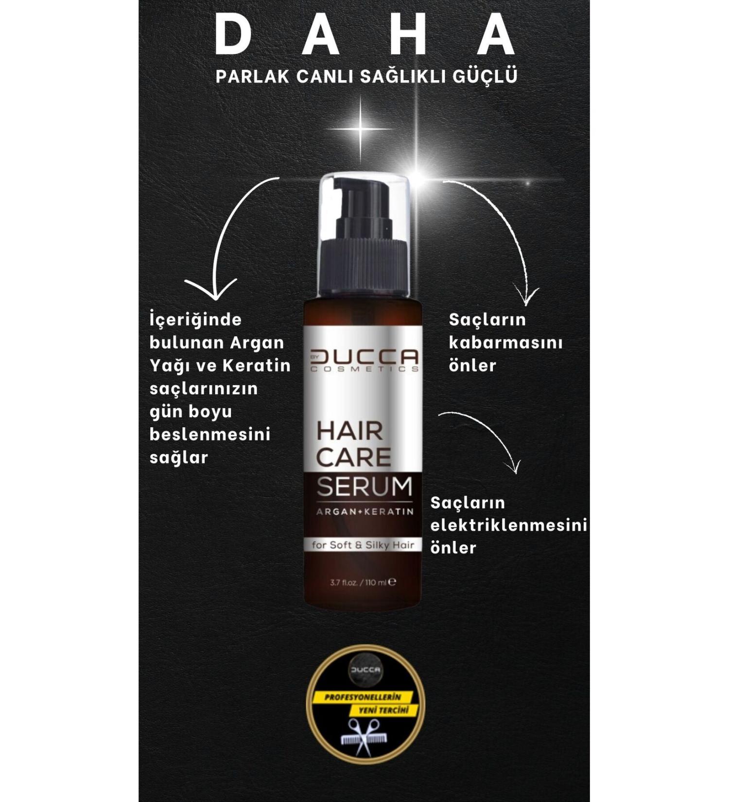 BY DUCCA Professional Hair Care Serum/Oil 110ml Argan Keratin (STRONG AND SHINY HAIR) - Buy Online on GoSupps.com