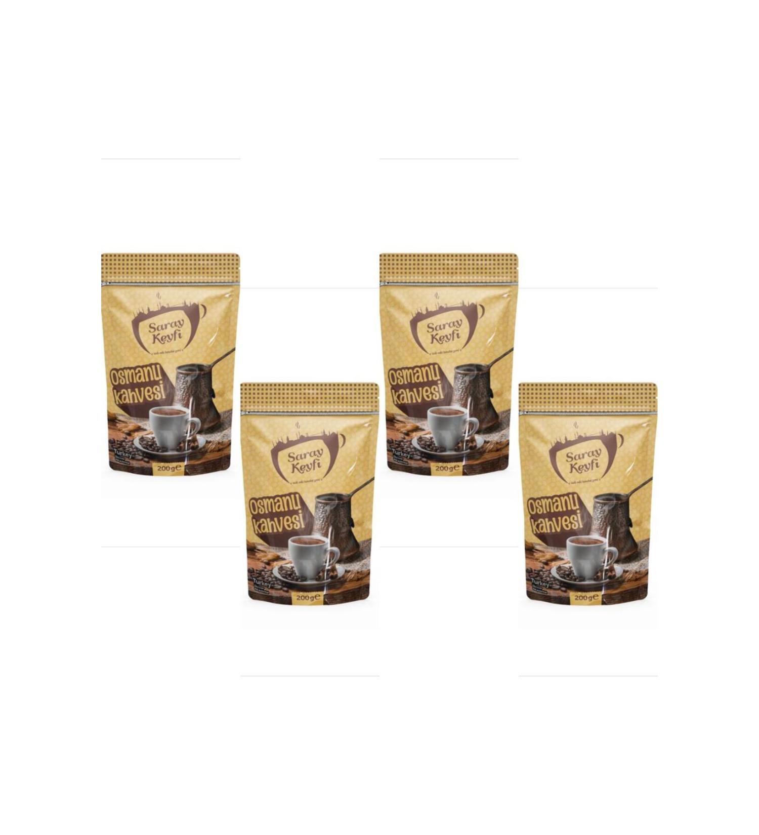 PALACE JOY 4 Piece Set Ottoman Coffee 200 gr