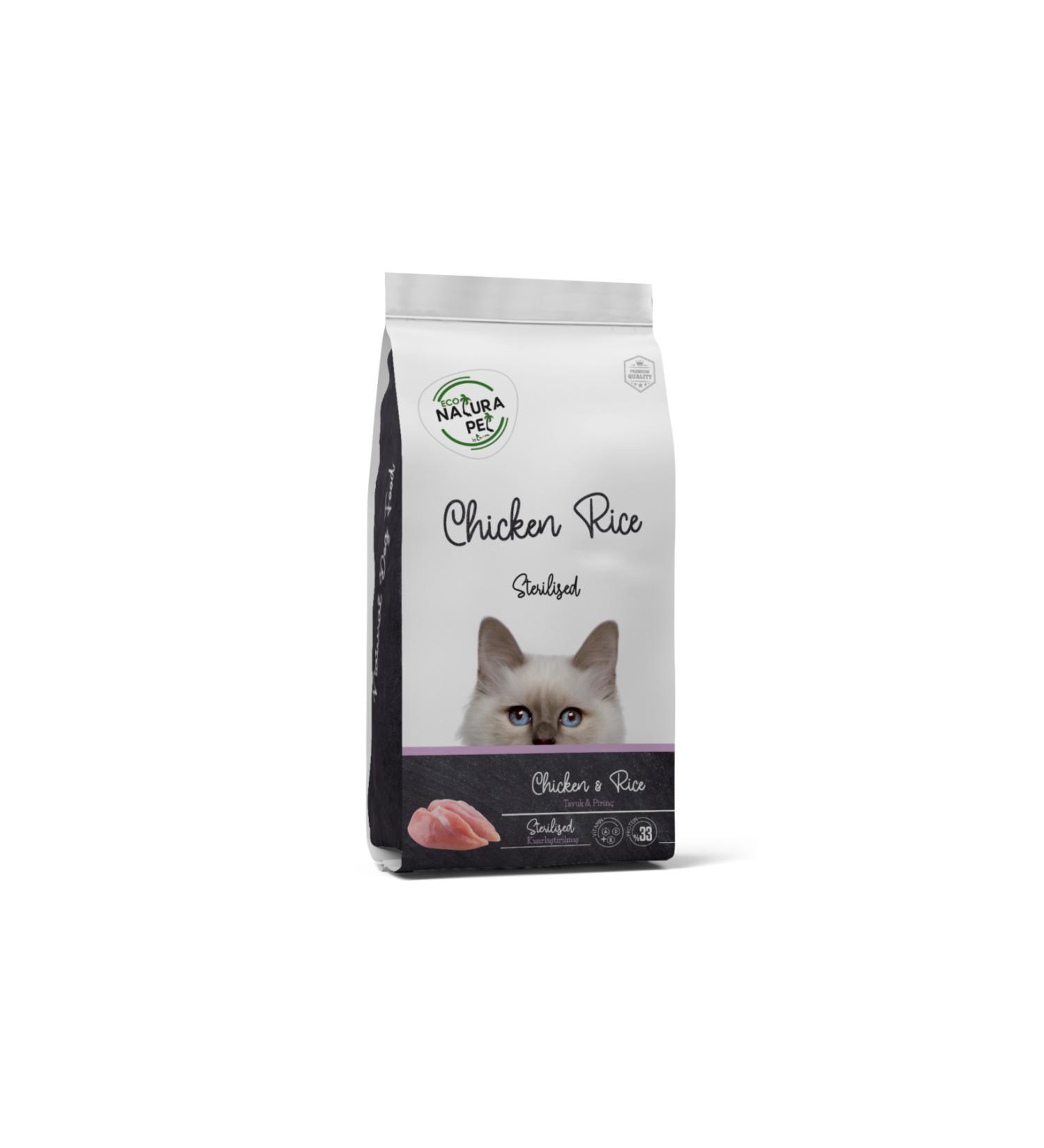 Natura Pet Eco Natura Pet Chicken & Rice Sterilized Cat Food 1.5Kg