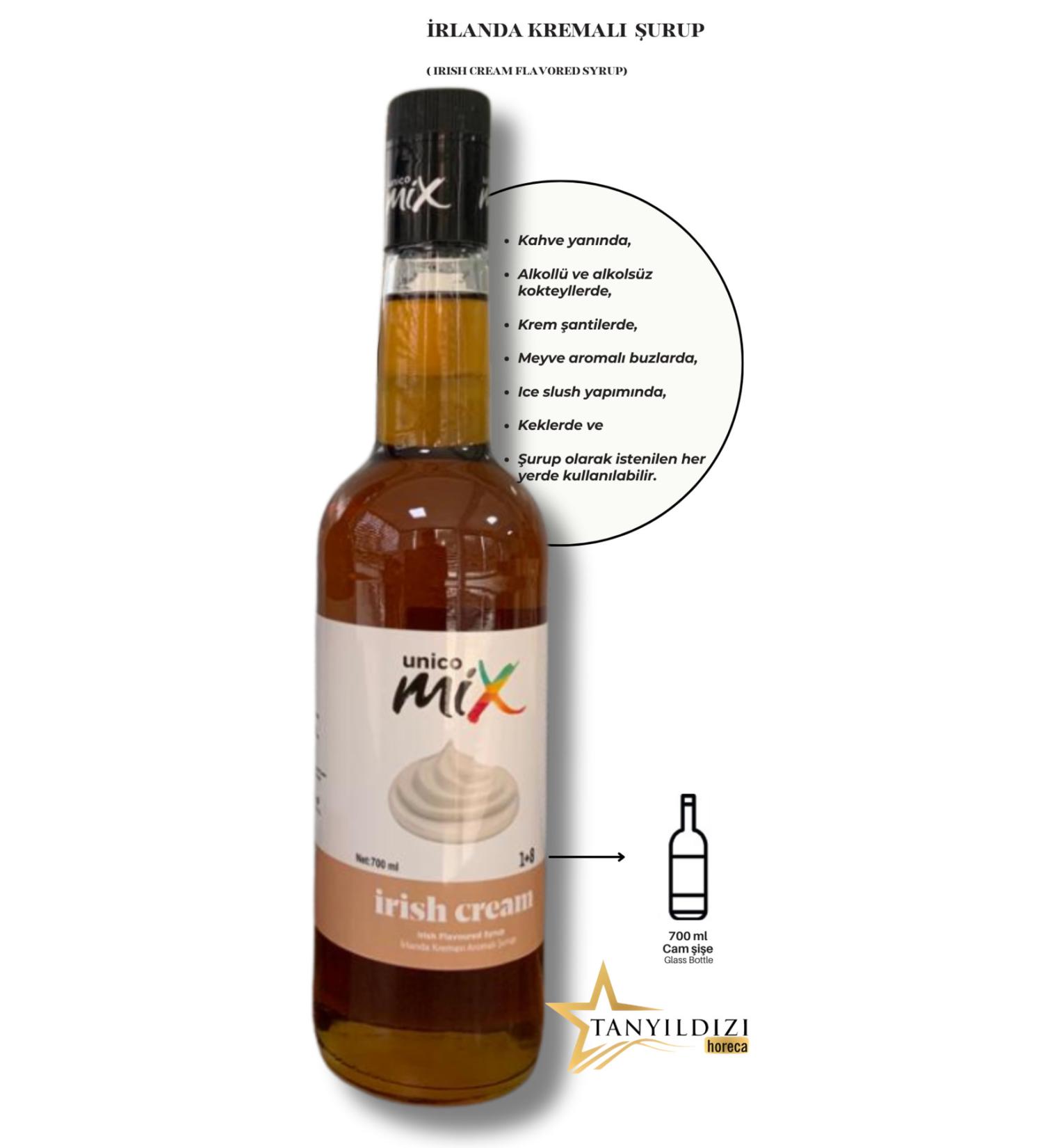Unicomix Irish Cream Syrup (CAM 700 ML)