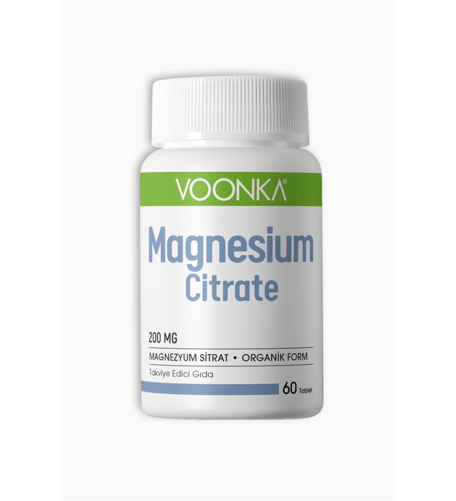 Voonka Magnesium Citrate 200mg 60 Tablets