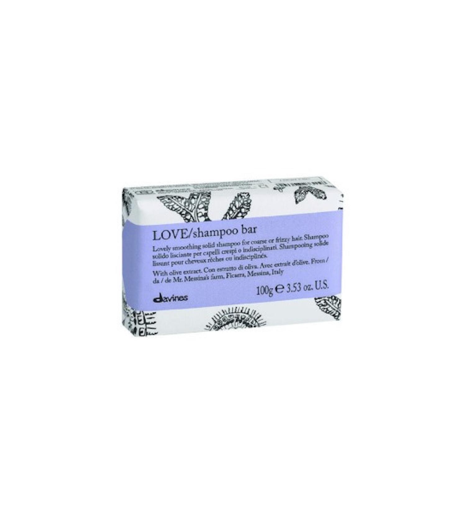 Davines Solid Shampoo for Unruly and Frizzy Hair 100g -LOVE SOLID SHAMPOO BAR
