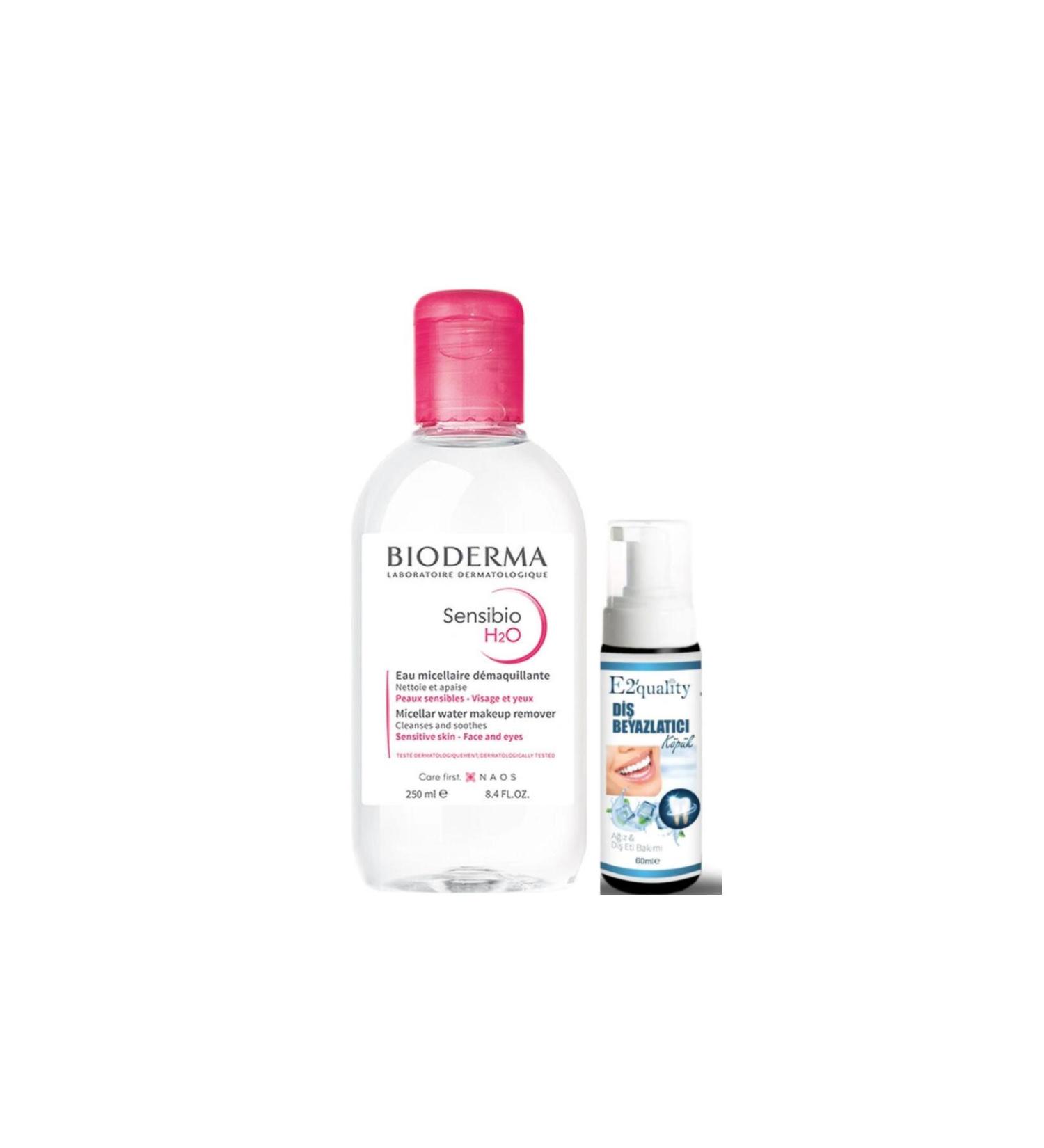 Bioderma Sensibio H2O Face and Make-up Cleansing Water 250 ml - Teeth Whitening Foam
