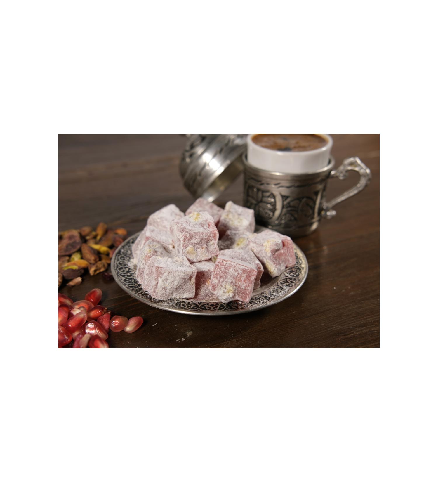 ALTINYAYLA TURKISH DELIGHT with Pomegranate and Pistachio Double Roasted (500 GR)