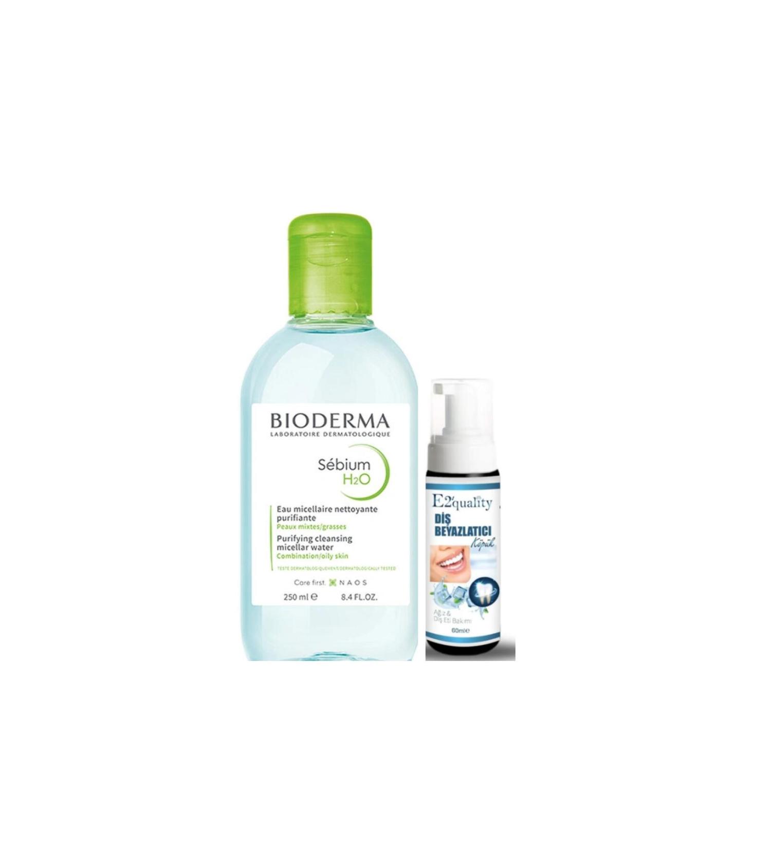 Bioderma Sebium H2O Face and Make-up Cleansing Water 250 ml - Teeth Whitening Foam
