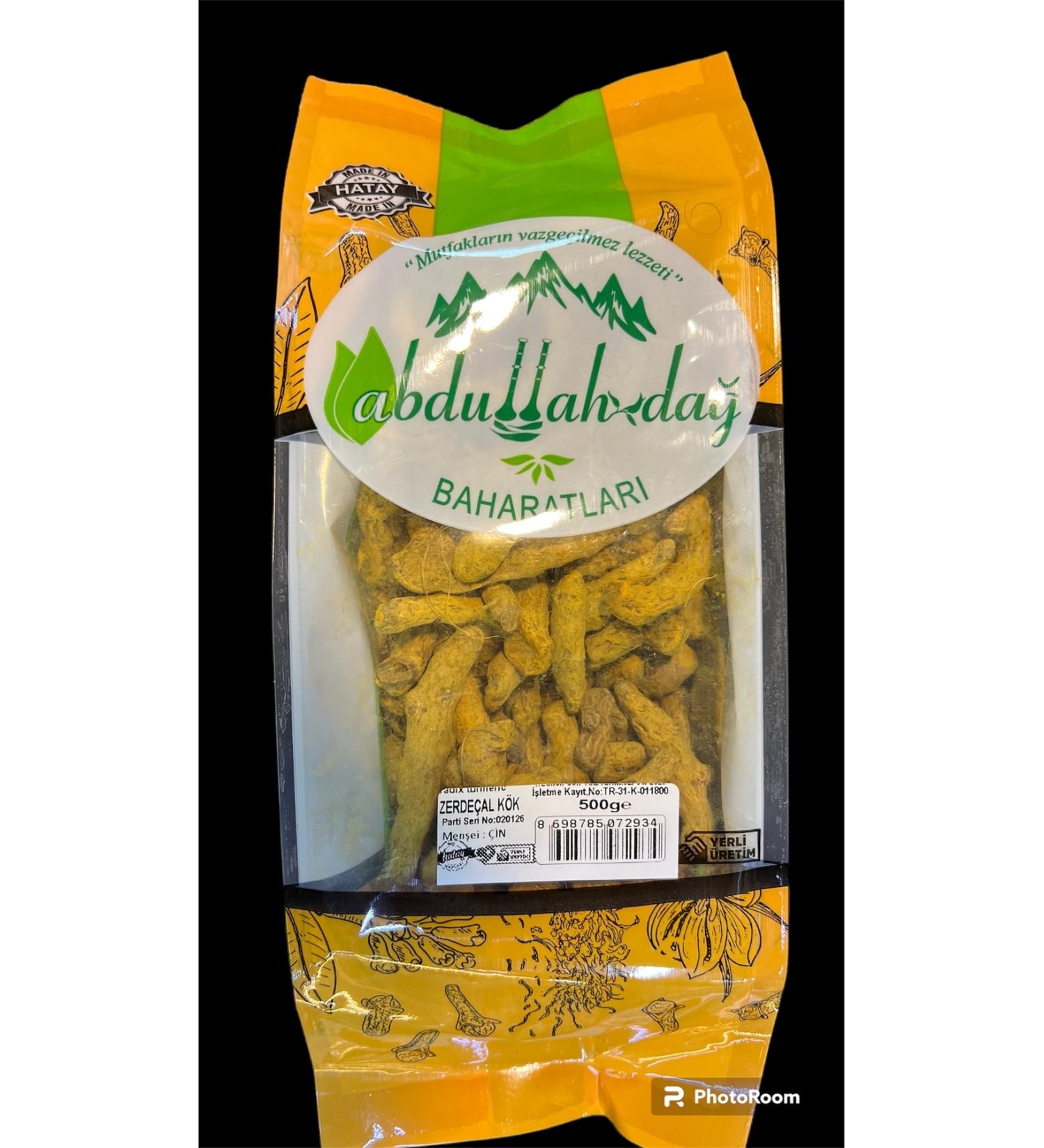 Hac o lu Spice Hatay Local Turmeric Grain Root 500 gr / 1/2 kg