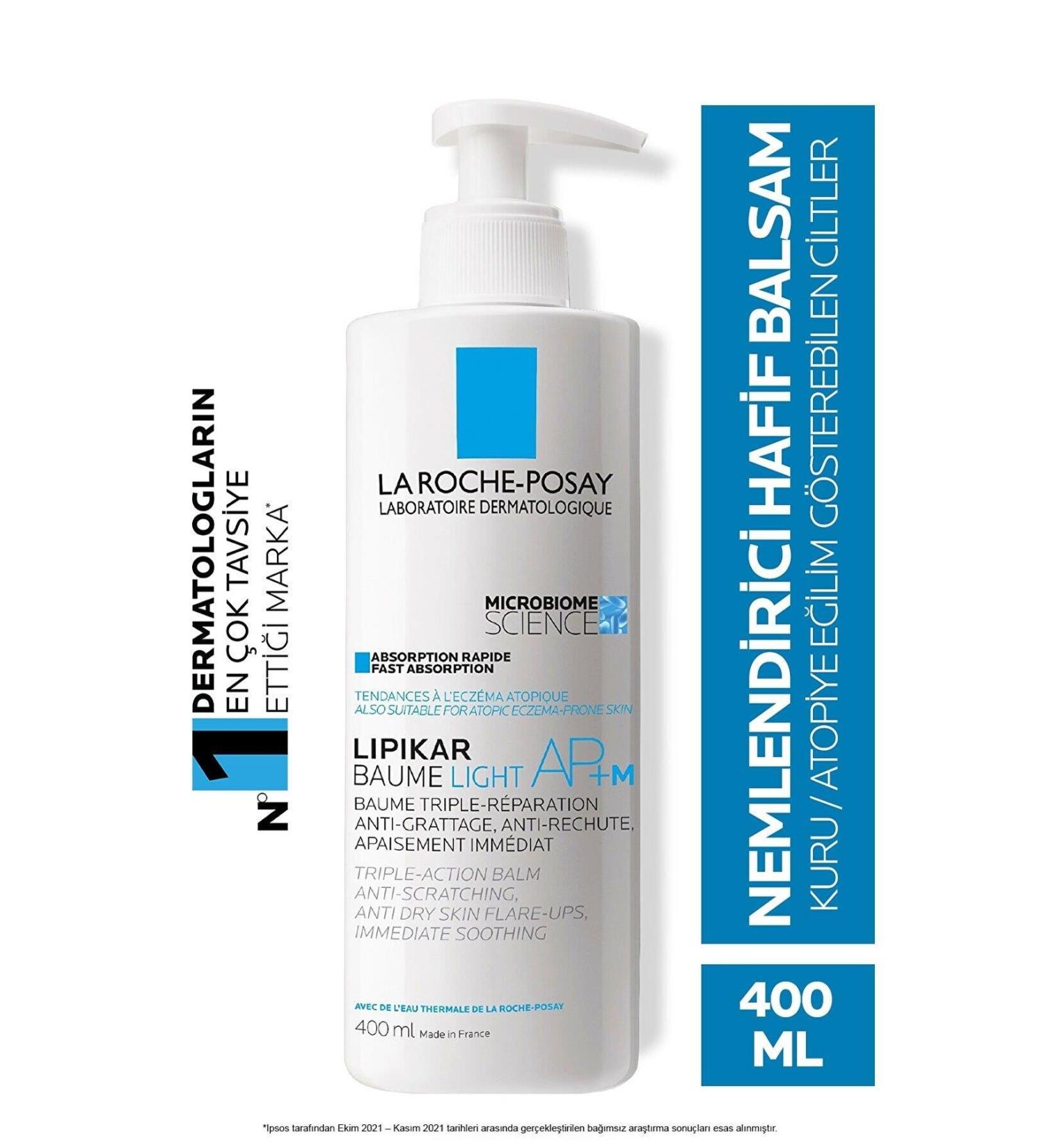 La Roche Posay Lipikar Baume Light AP+M Fast-Absorbing Moisturizing Balm for Sensitive and Dry Skin 400ml