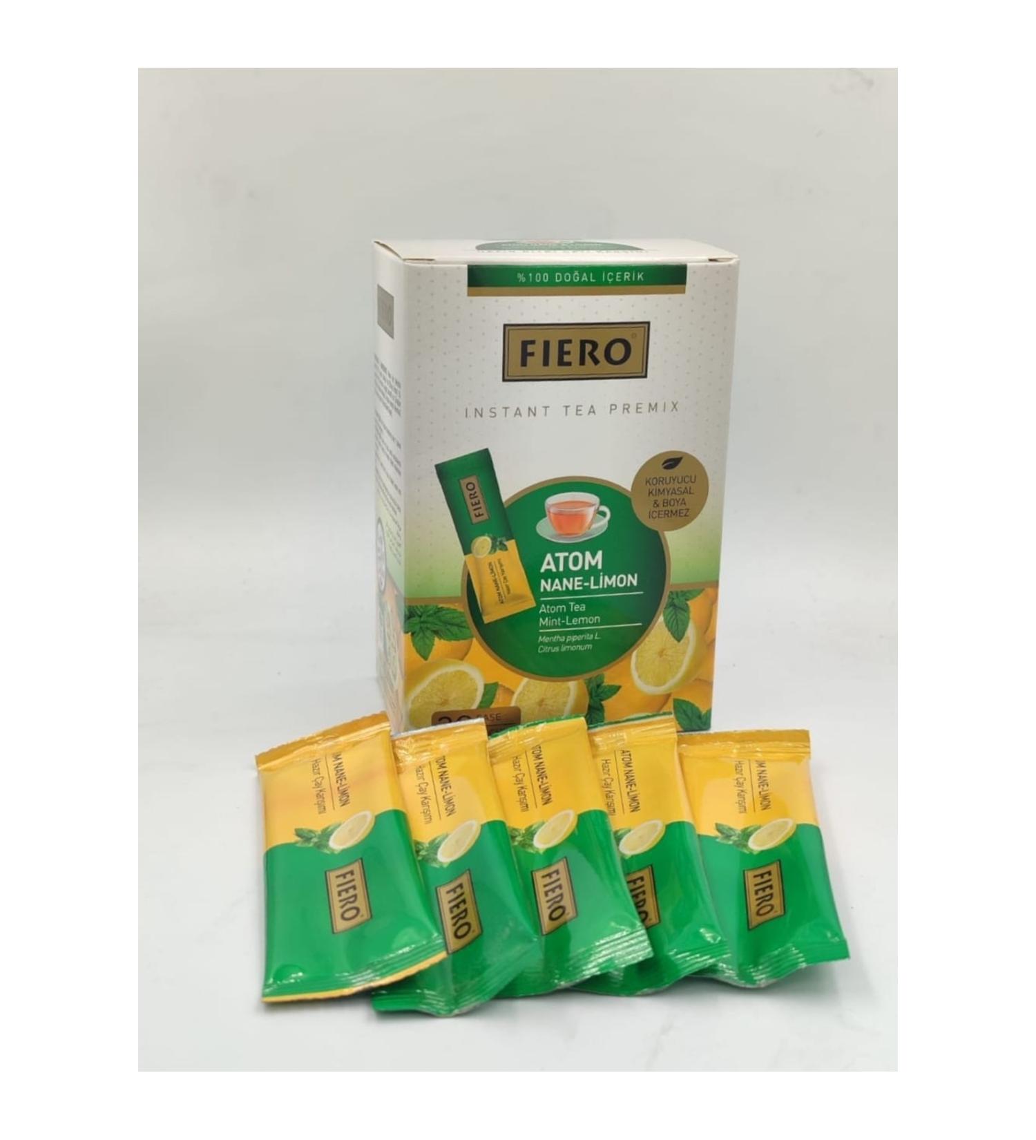 Fiero Atom Mint Lemon Tea 30 Sachets 100% Natural Content
