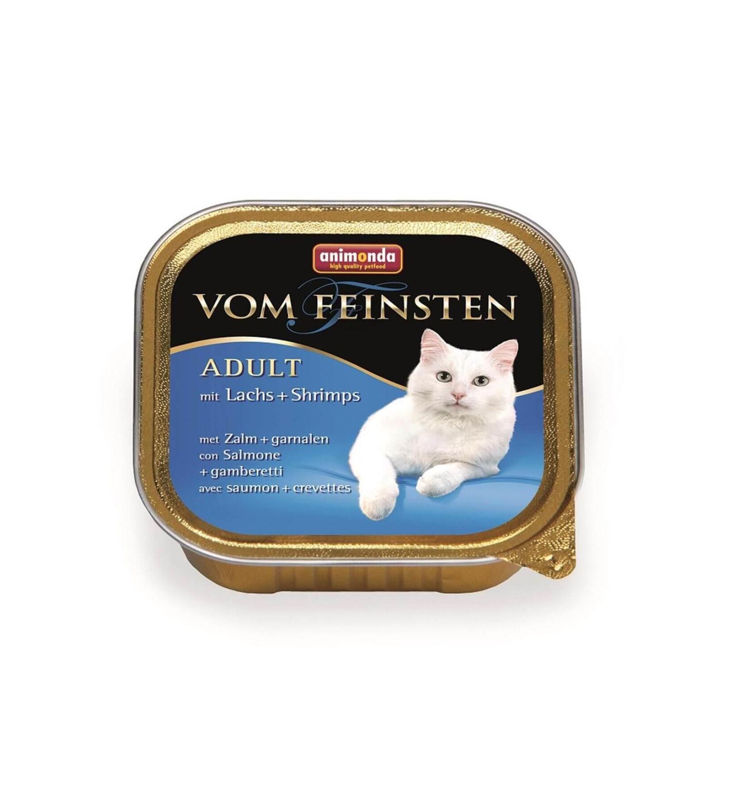Animonda Vom Feinsten Salmon Shrimp Cat Wet Food 100 gr X 6 Pieces
