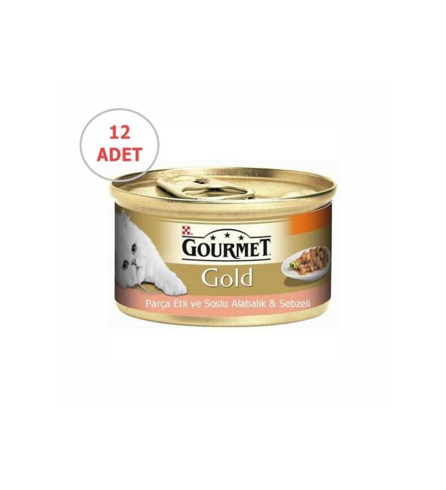 Gourmet Gold Trout Cat Canned Food 85 gr X 12 Pieces