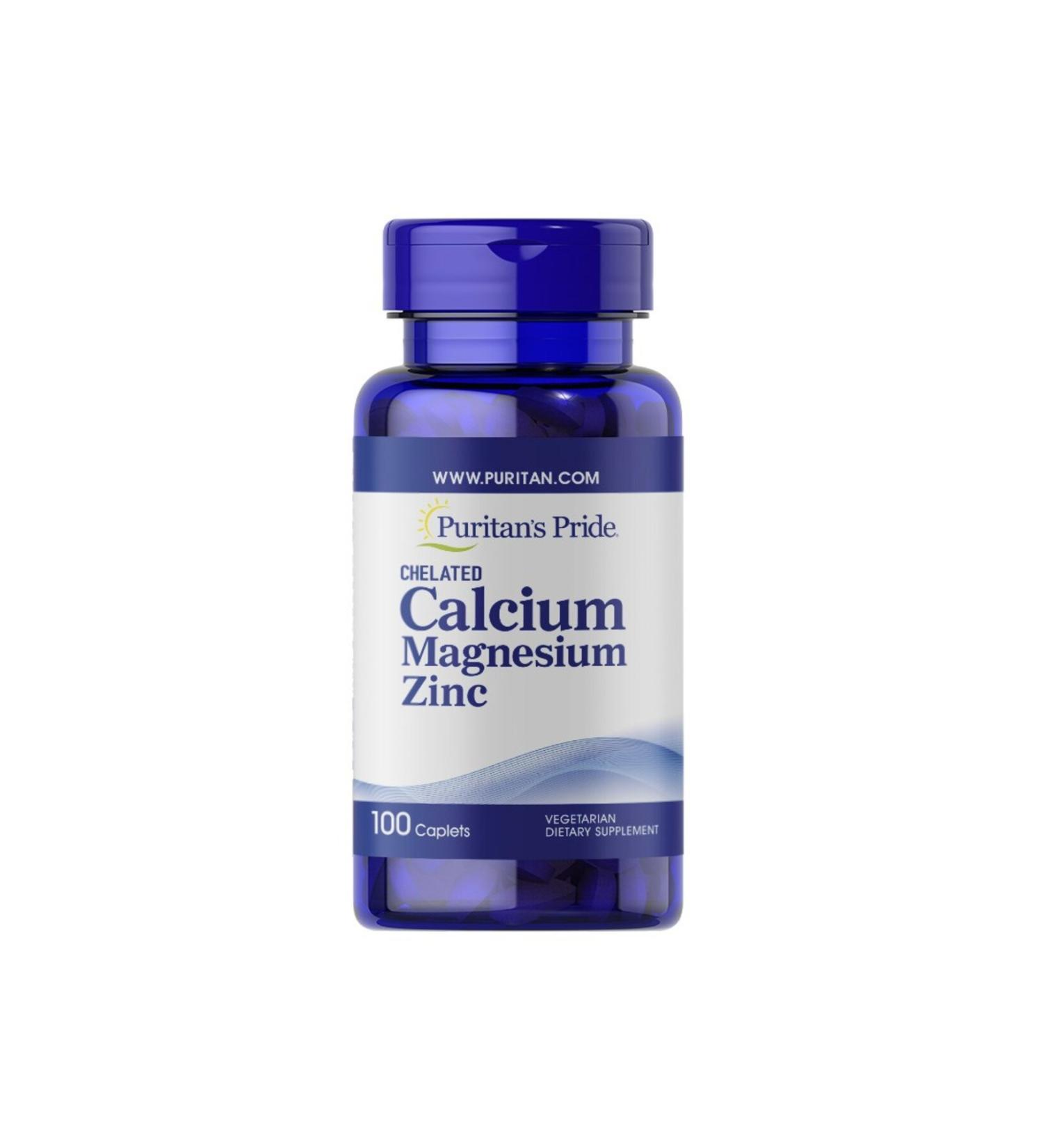 Puritan's Pride Calcium Magnesium Zinc 100 Tablets