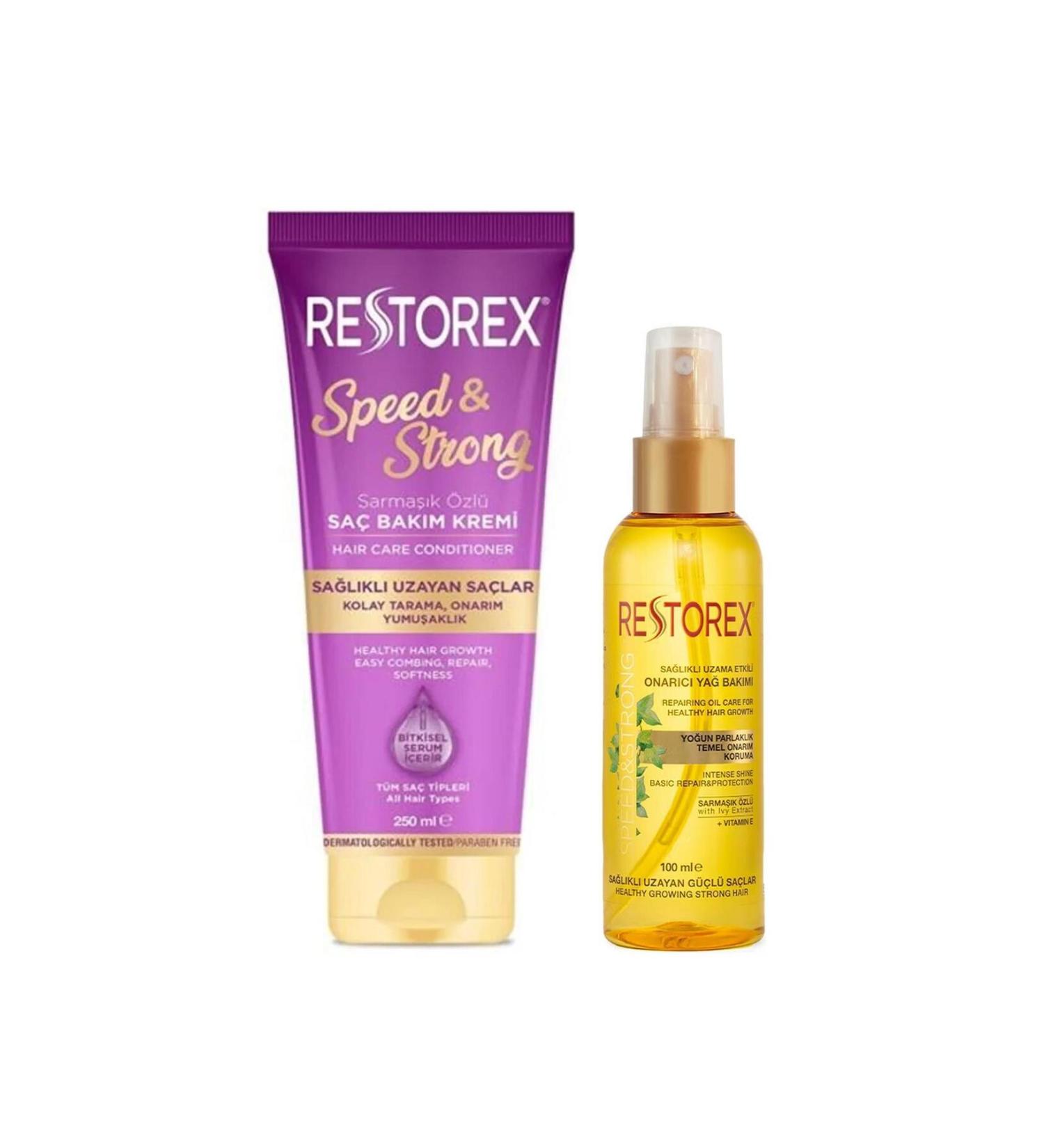 Restorex Ivy Essence Hair Care Cream 250 ml + Restorex Repairing Hair Care Oil 100 ml