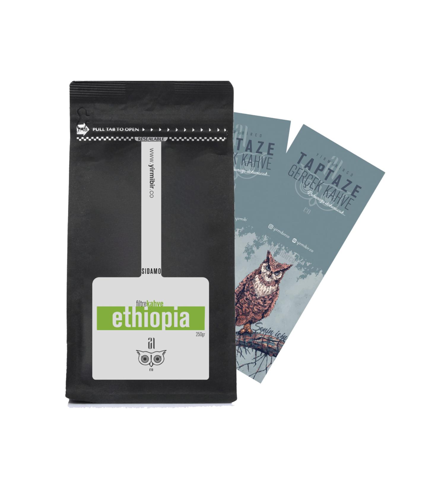 Yirmibirco Ethiopia Sidamo Filter Coffee Filtreco Ground Coffee World Coffees Local Coffee 250 grams