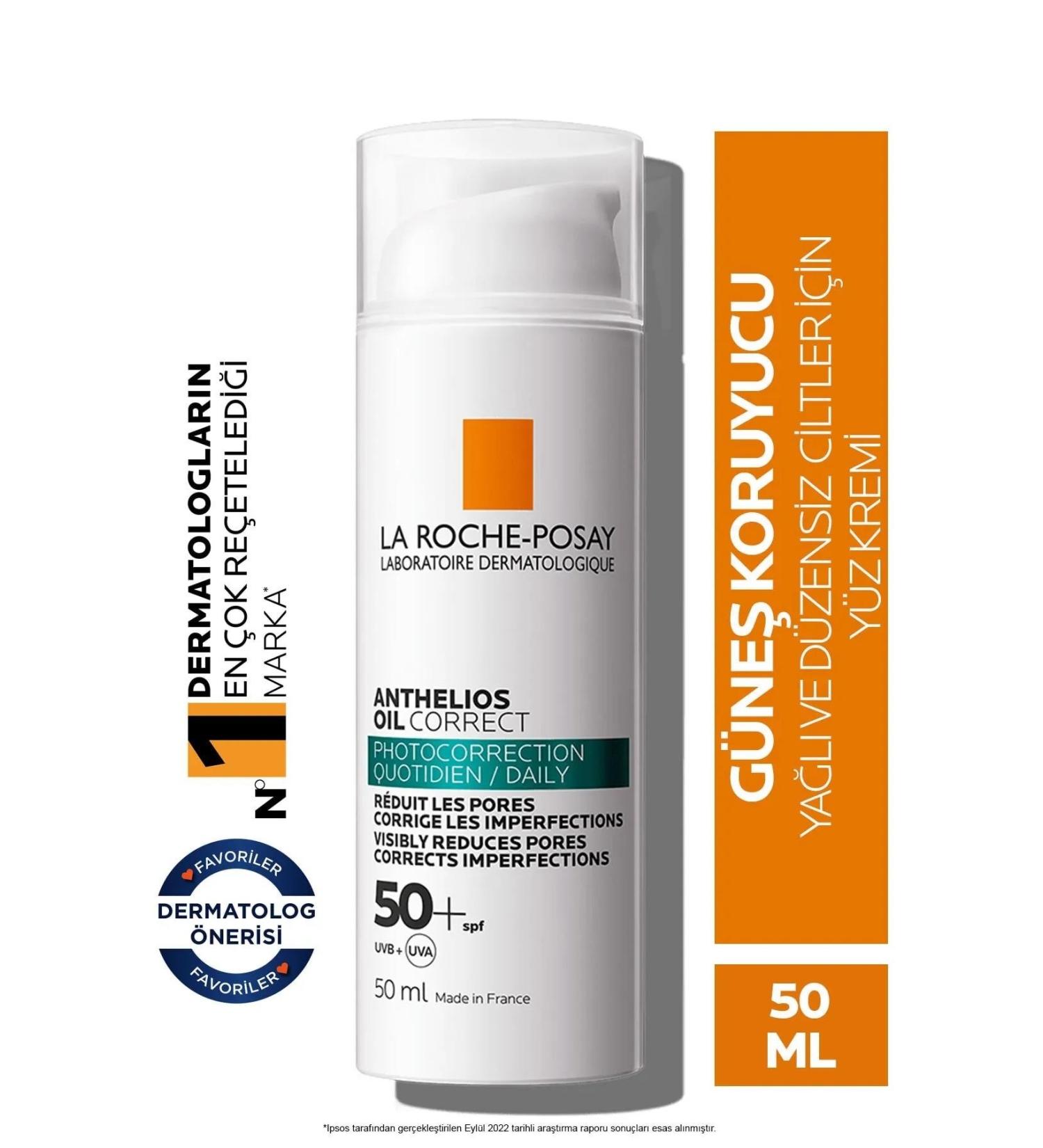 La Roche Posay Anthelios Oil Correct SPF50 Face Sunscreen for Oily and Irregular Skin 50ml