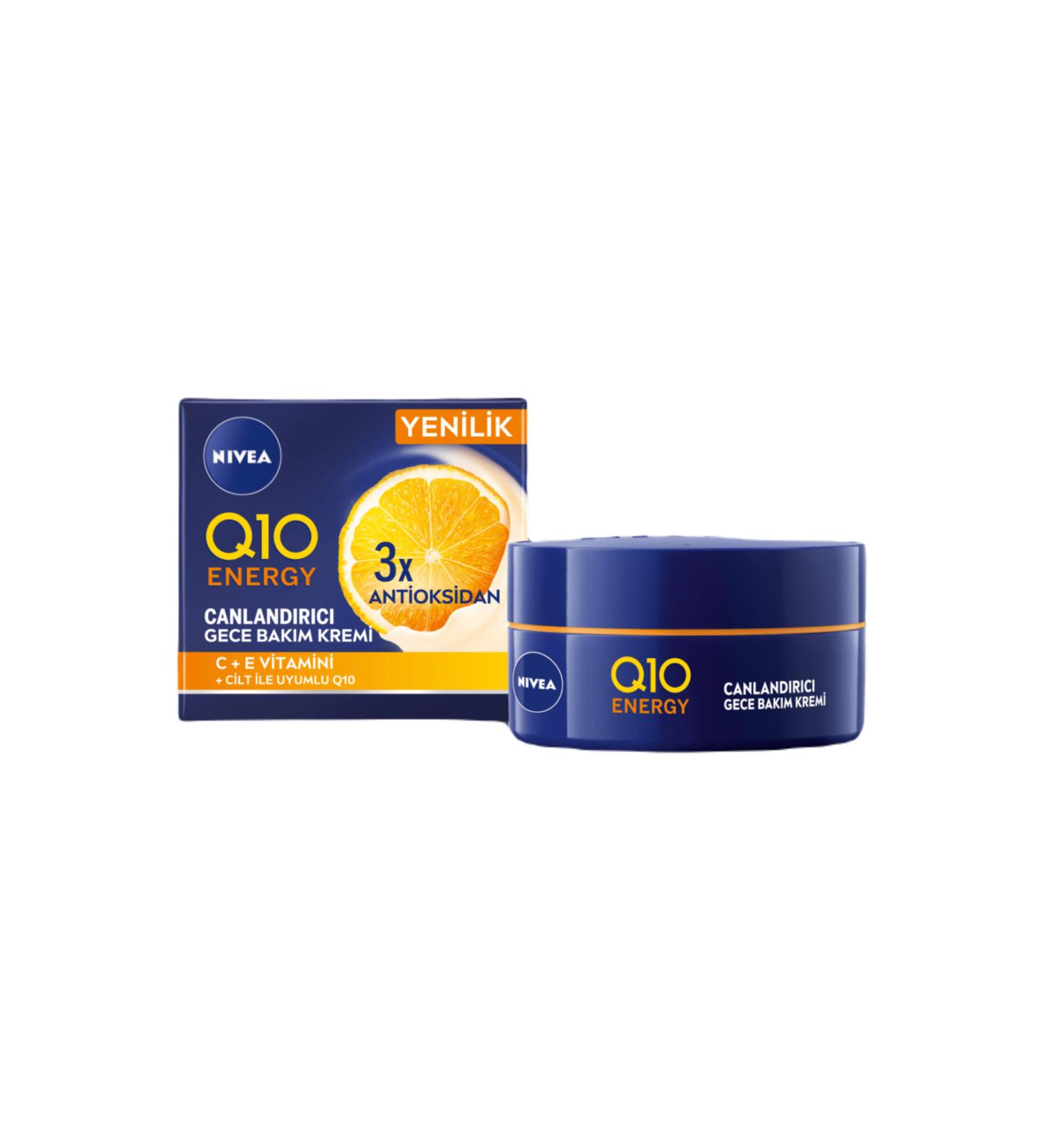 NIVEA Q10 Energy 3x Antioxidant Revitalizing Night Care Cream Vitamin C + E