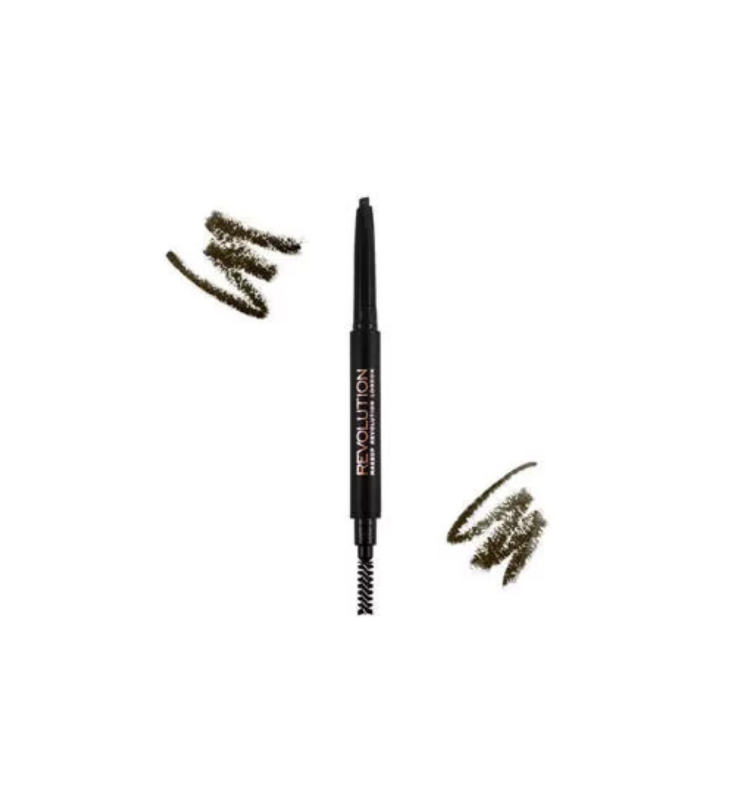 Revolution Duo Brow Pencil Medium Brown