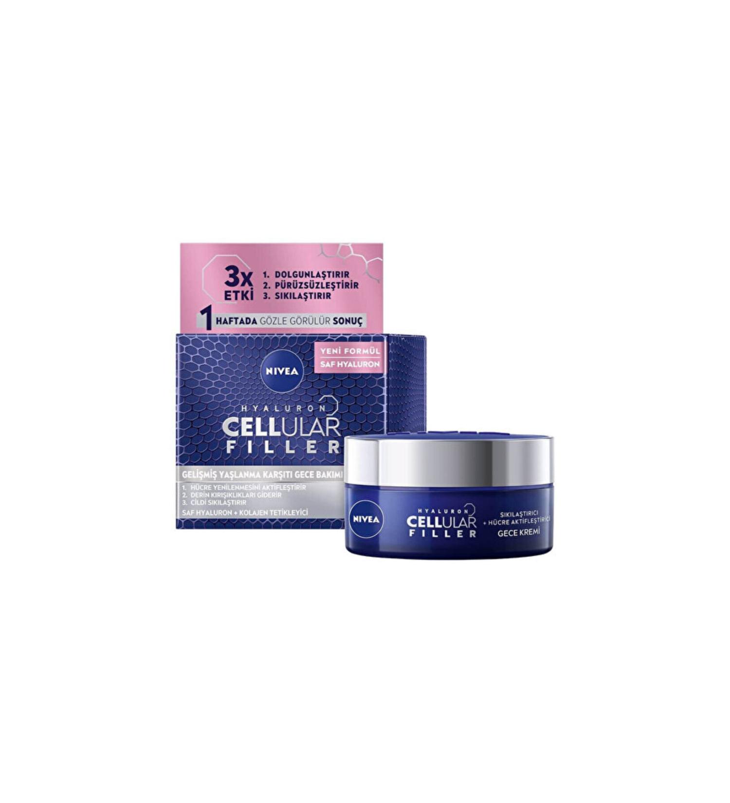 NIVEA Cellular Expert Filler Firming Anti-Aging Night Face Care Cream - 50 ml