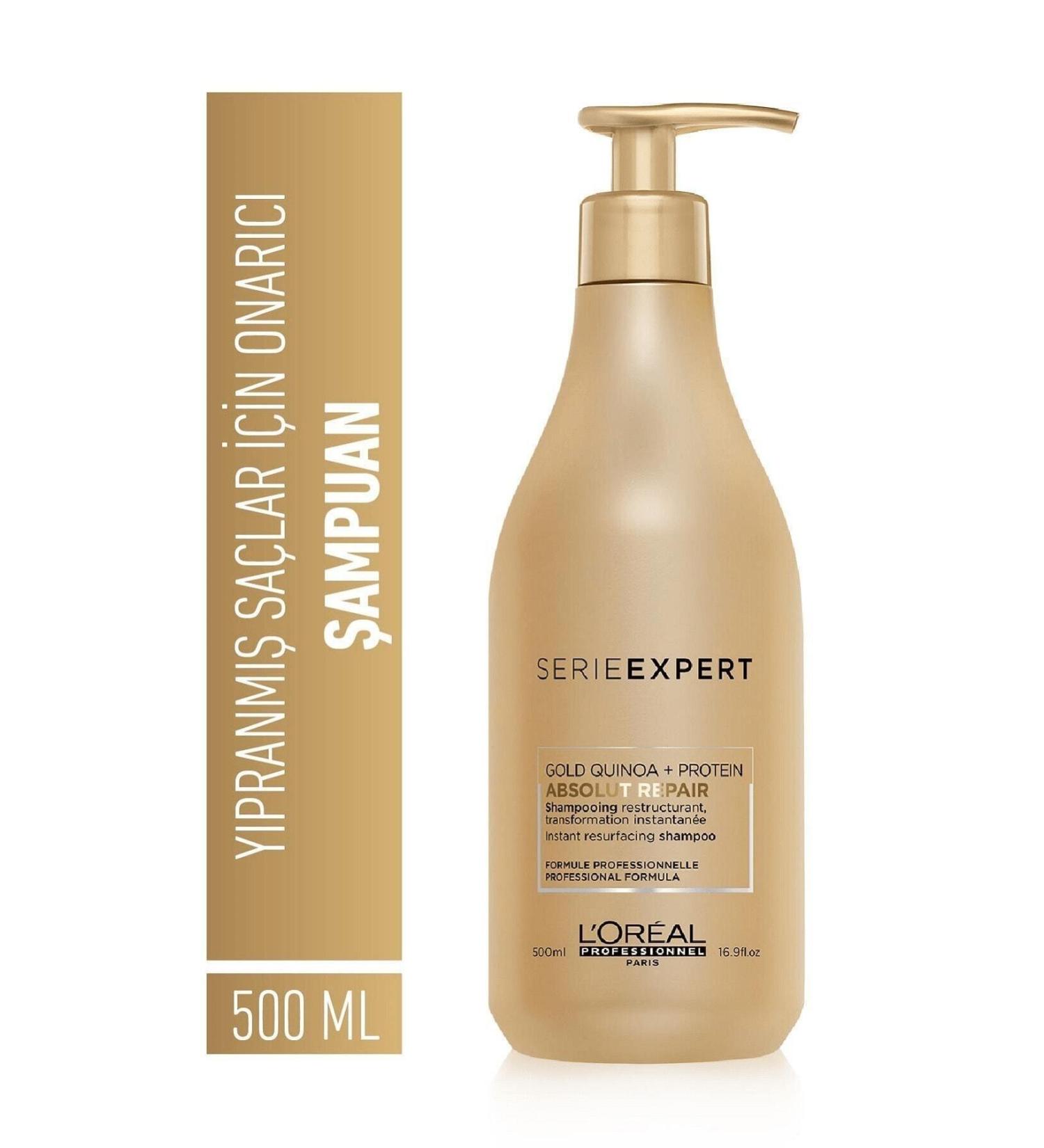 L'oreal Professionnel Gold Quinoa Absolut Damaged Hair Regenerating Shampoo 500.ml GK RN492