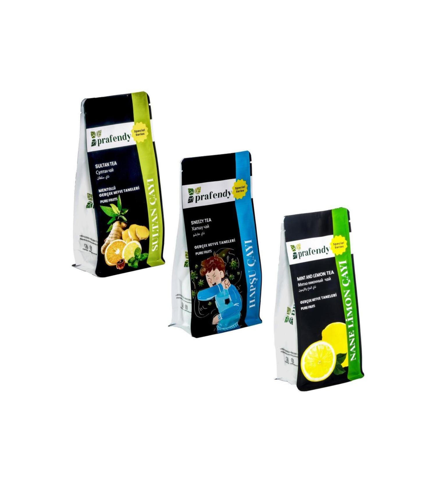 prafendy SULTAN - HAP U - MINT LEMON TEA WITH REAL FRUIT GRAINS 3 x 250 Gr