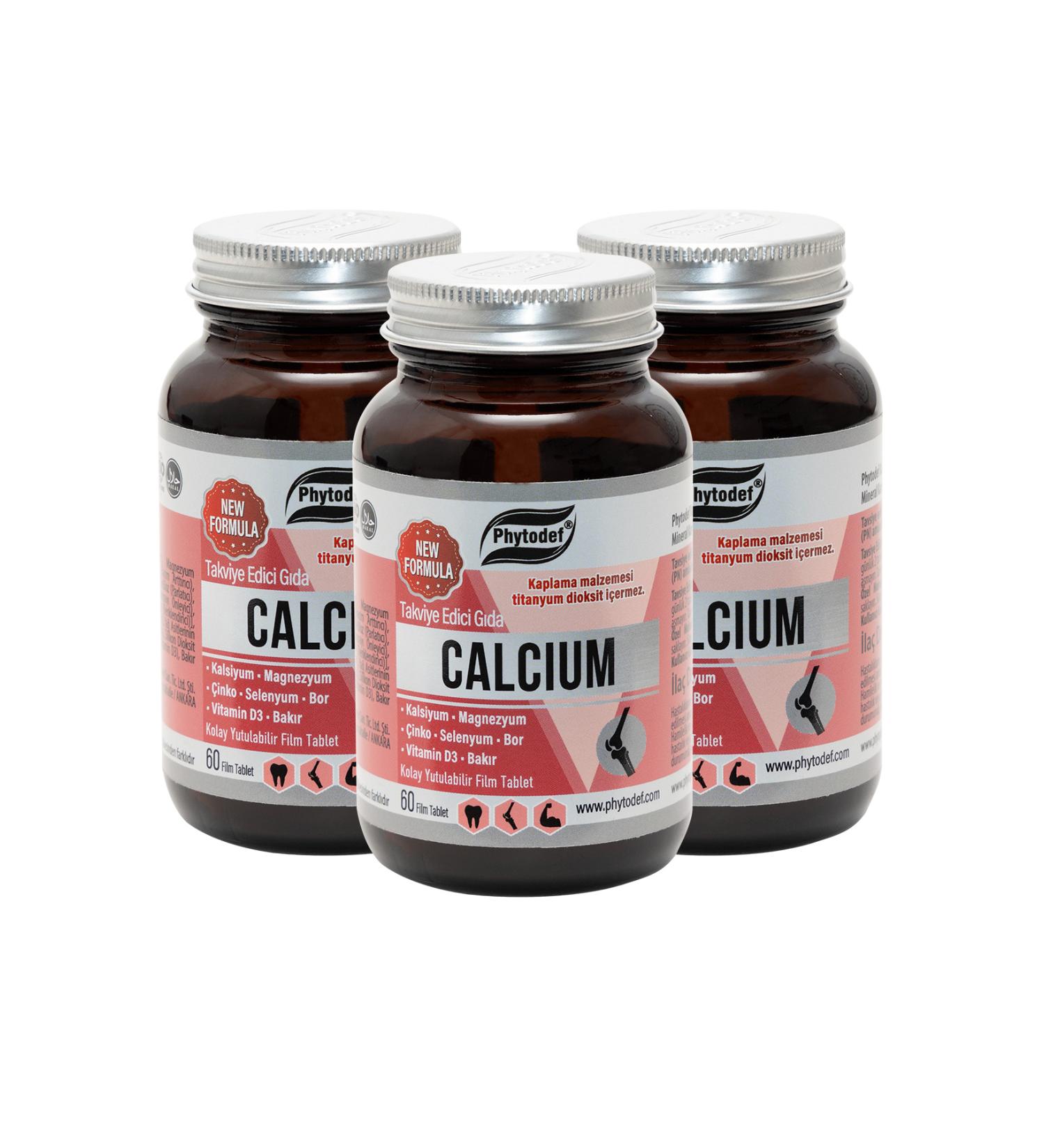 Phytodef Calcium Magnesium Zinc - 60 Tablets X 3 Pieces (CALCIUM MAGNESIUM ZINC) - Buy Online on GoSupps.com