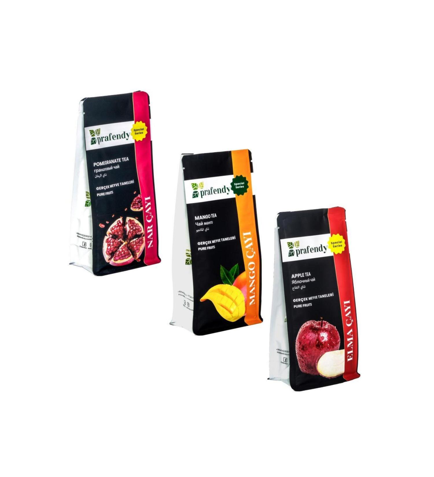 prafendy POMEGRANATE - MANGO - APPLE TEA WITH REAL FRUIT 3 x 250 Gr